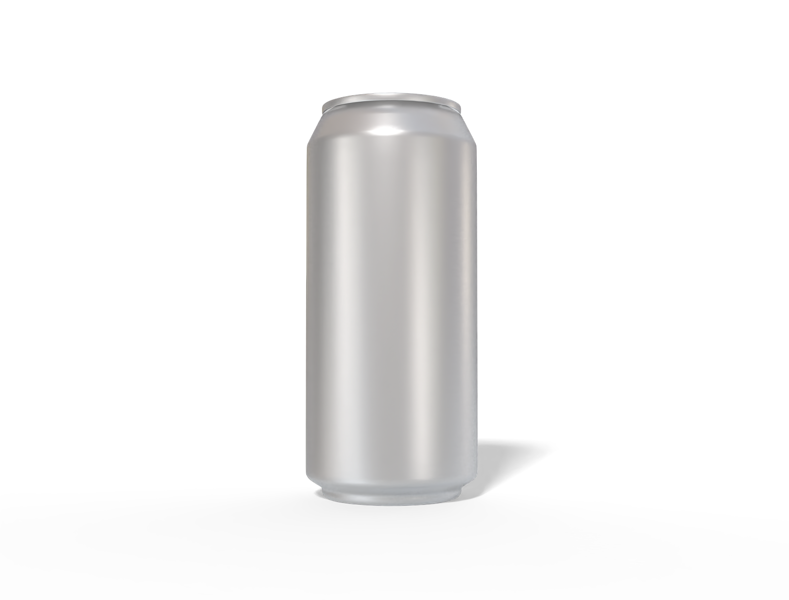 440 ml soda can — Matte metal