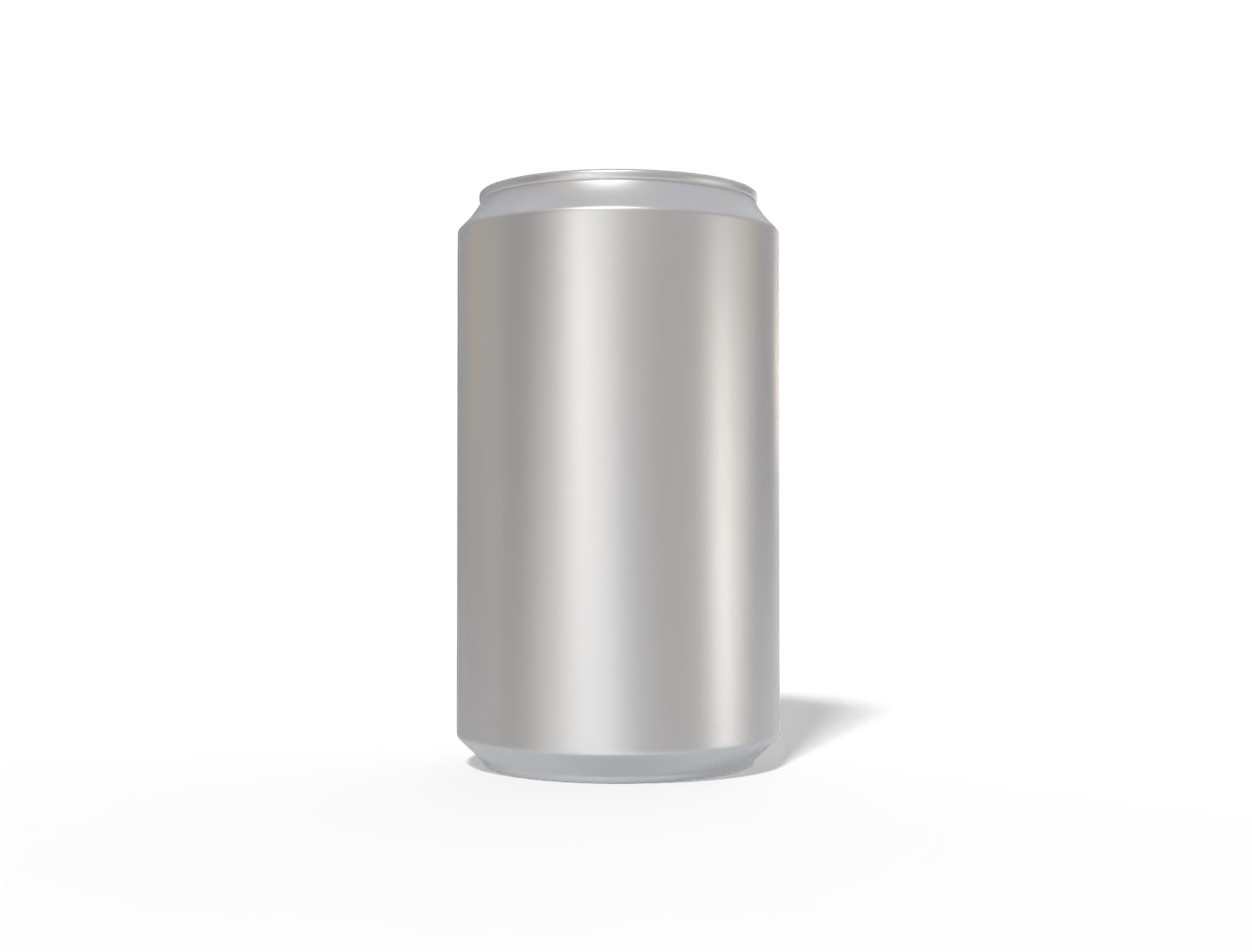 330 ml soda can — Matte metal