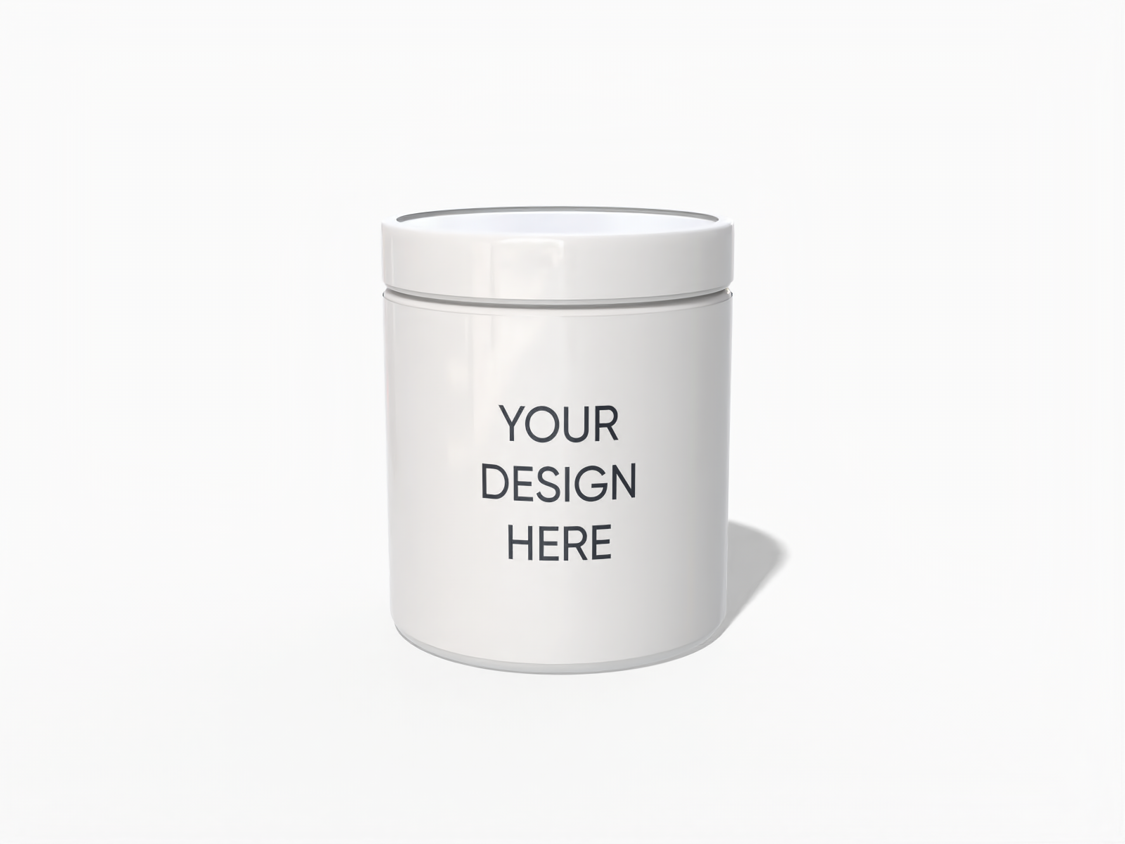 Protein powder container — Glossy plastic