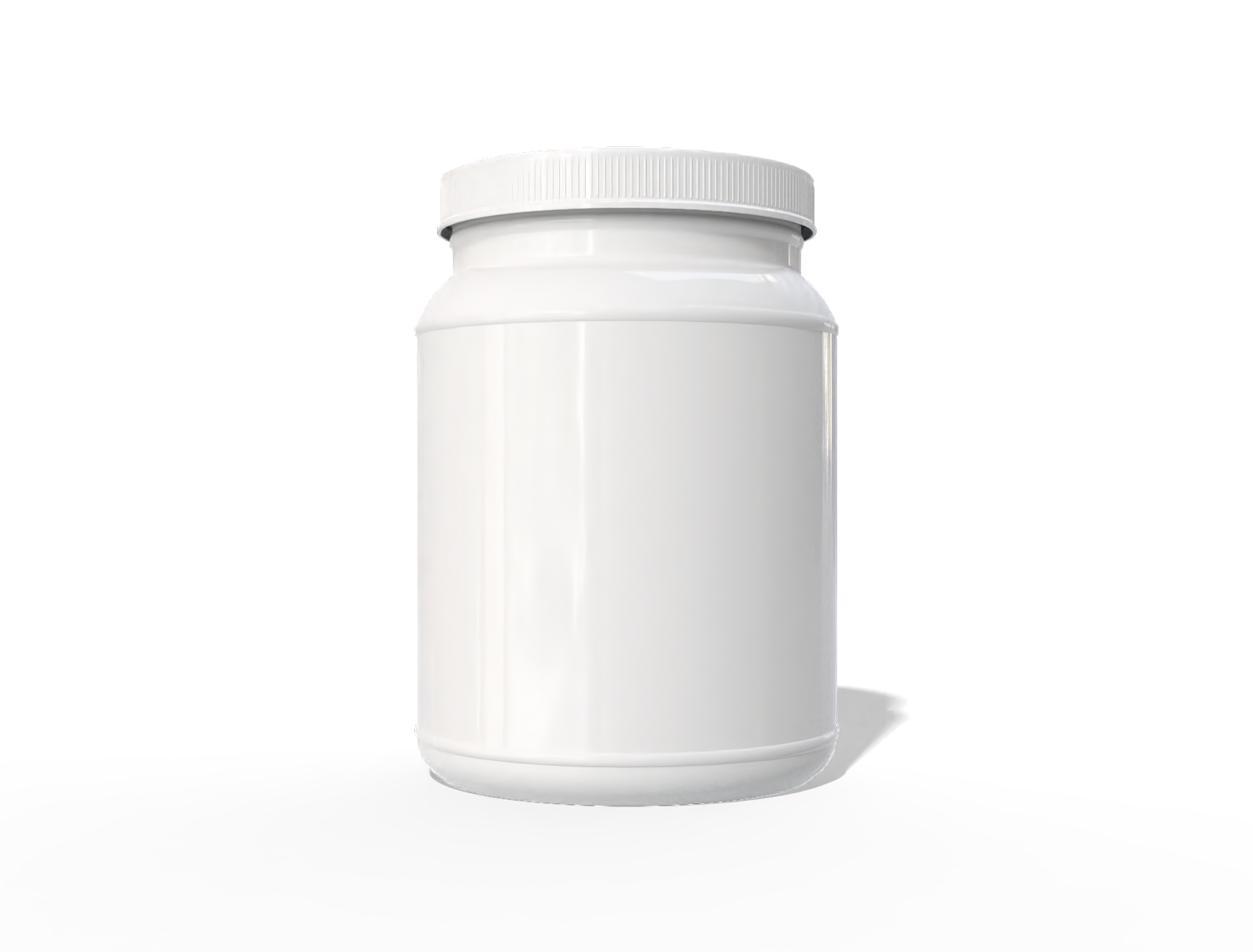 Protein powder container — Glossy plastic