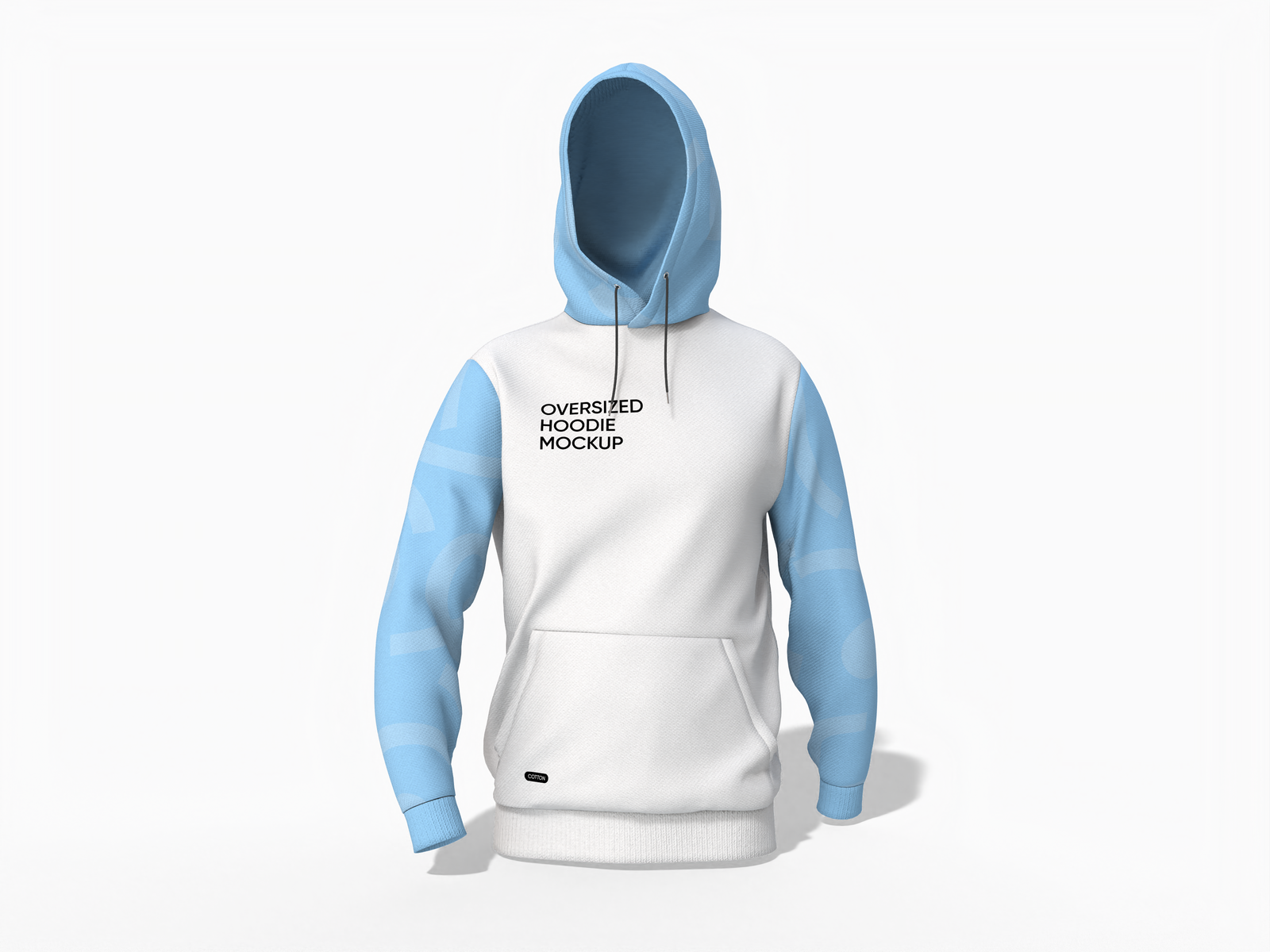 Oversized hoodie — Cotton base fabric
