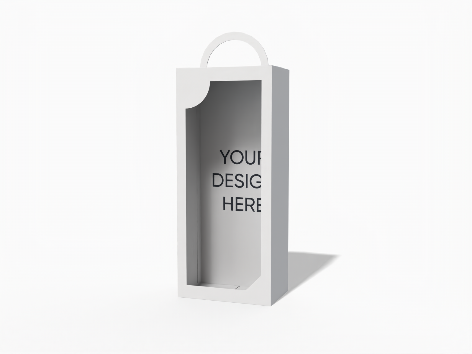 Barbie boxwith handle — White paperboard