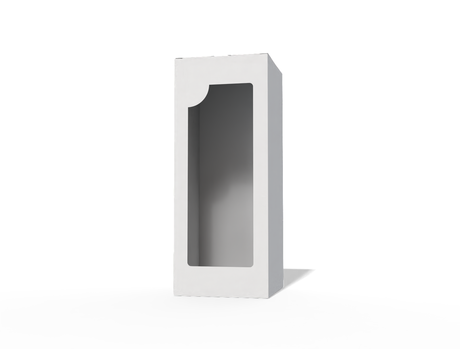 Barbie doll box with window — White paperboard
