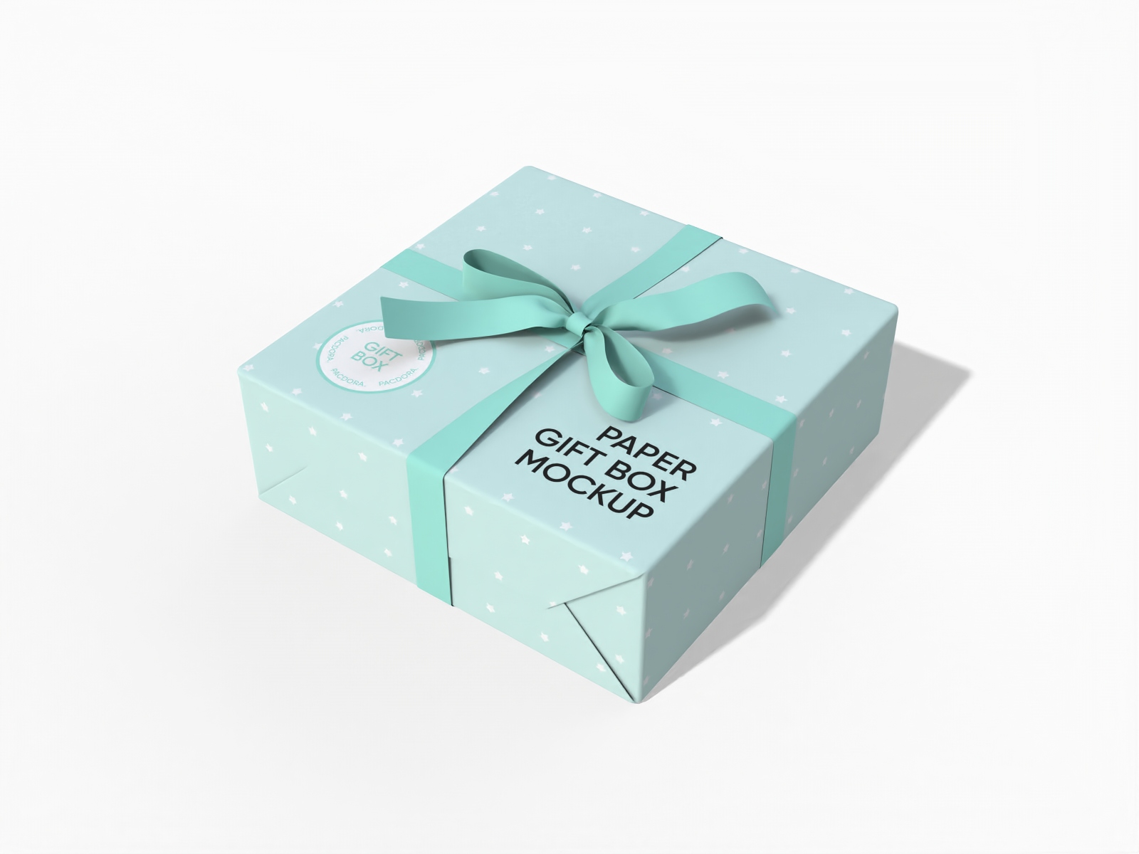 Paper surprise gift box — White paperboard