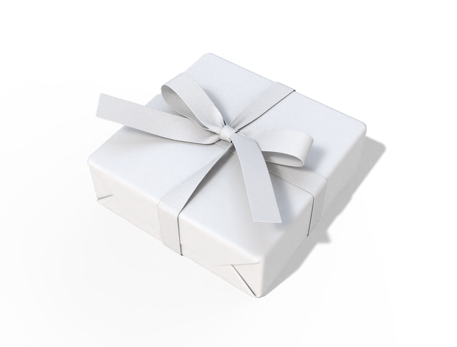 Paper gift box — White paperboard