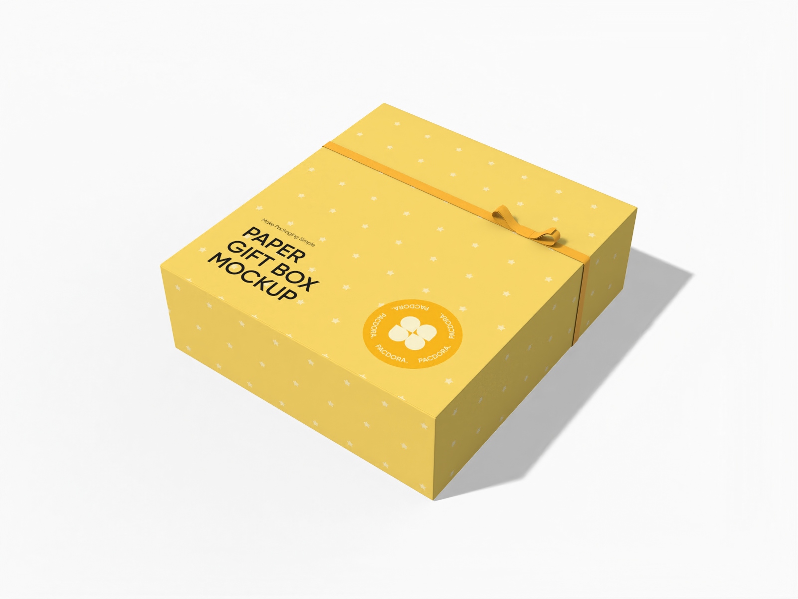 Paper gift box — White paperboard
