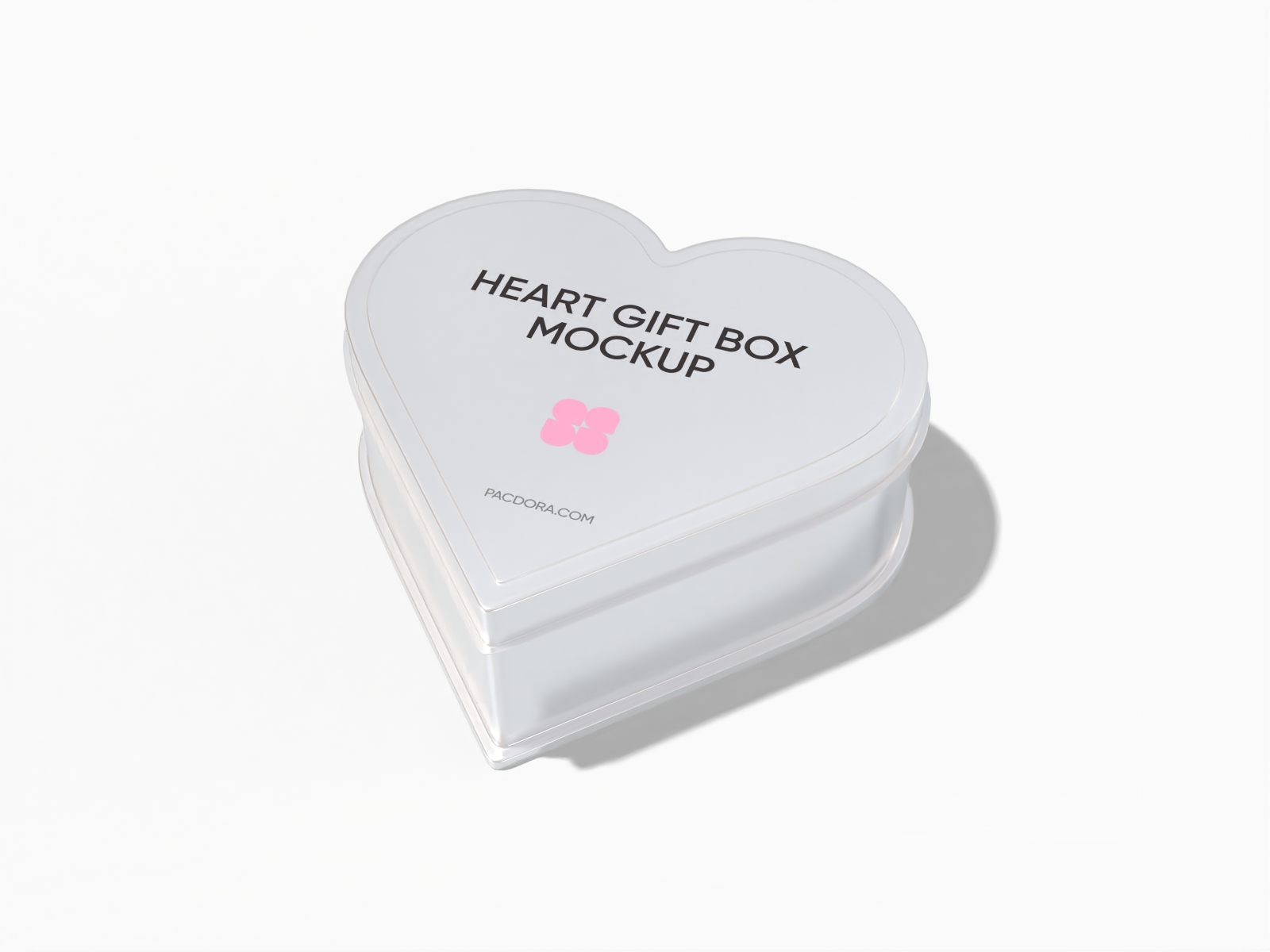 Heart shaped gift box — Matte metal