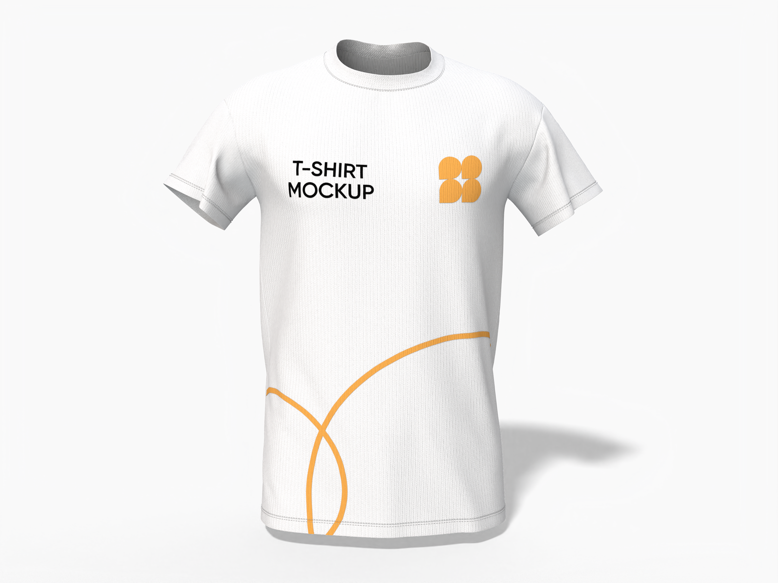 Round neck t-shirt — Cotton base fabric