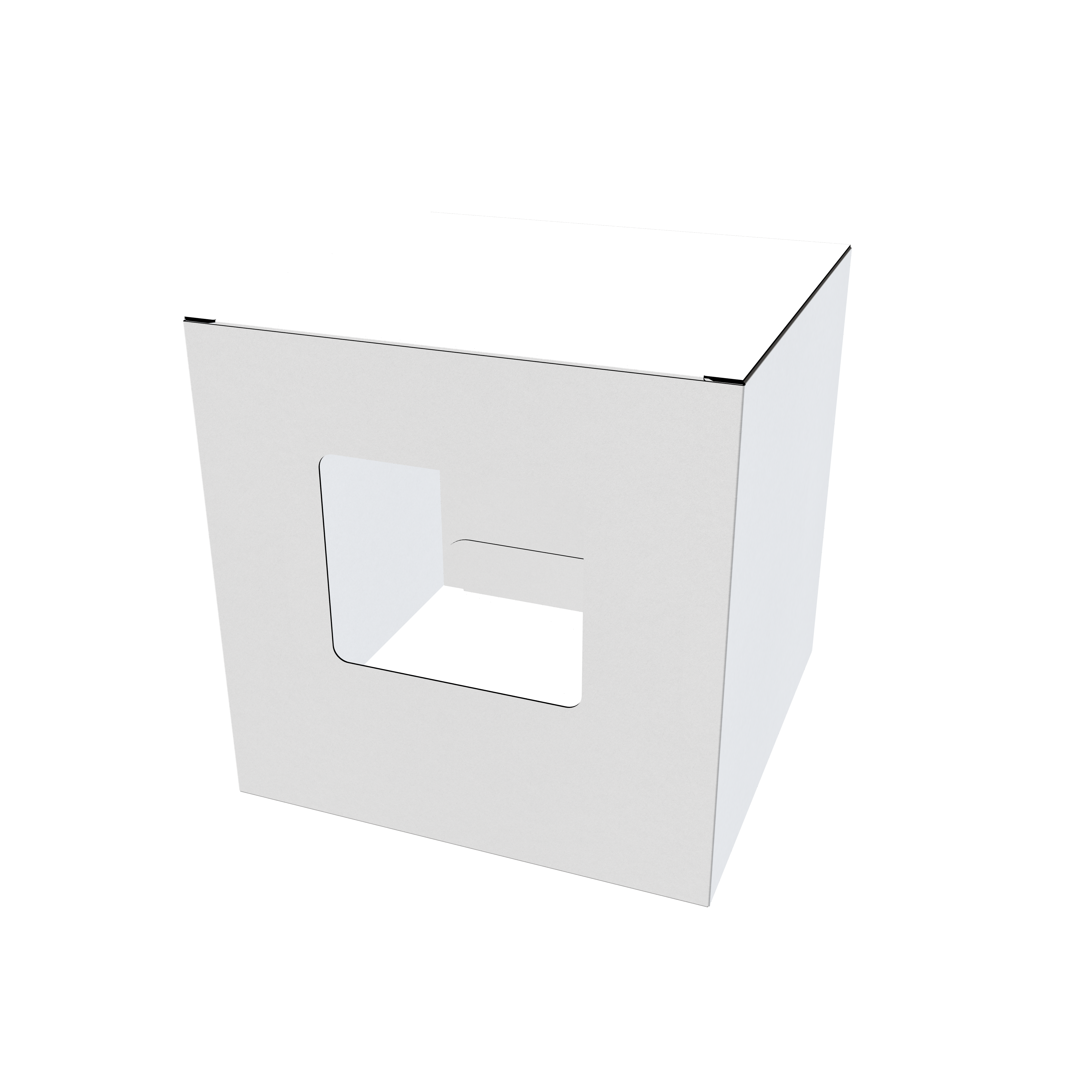 Window gift box — White paperboard