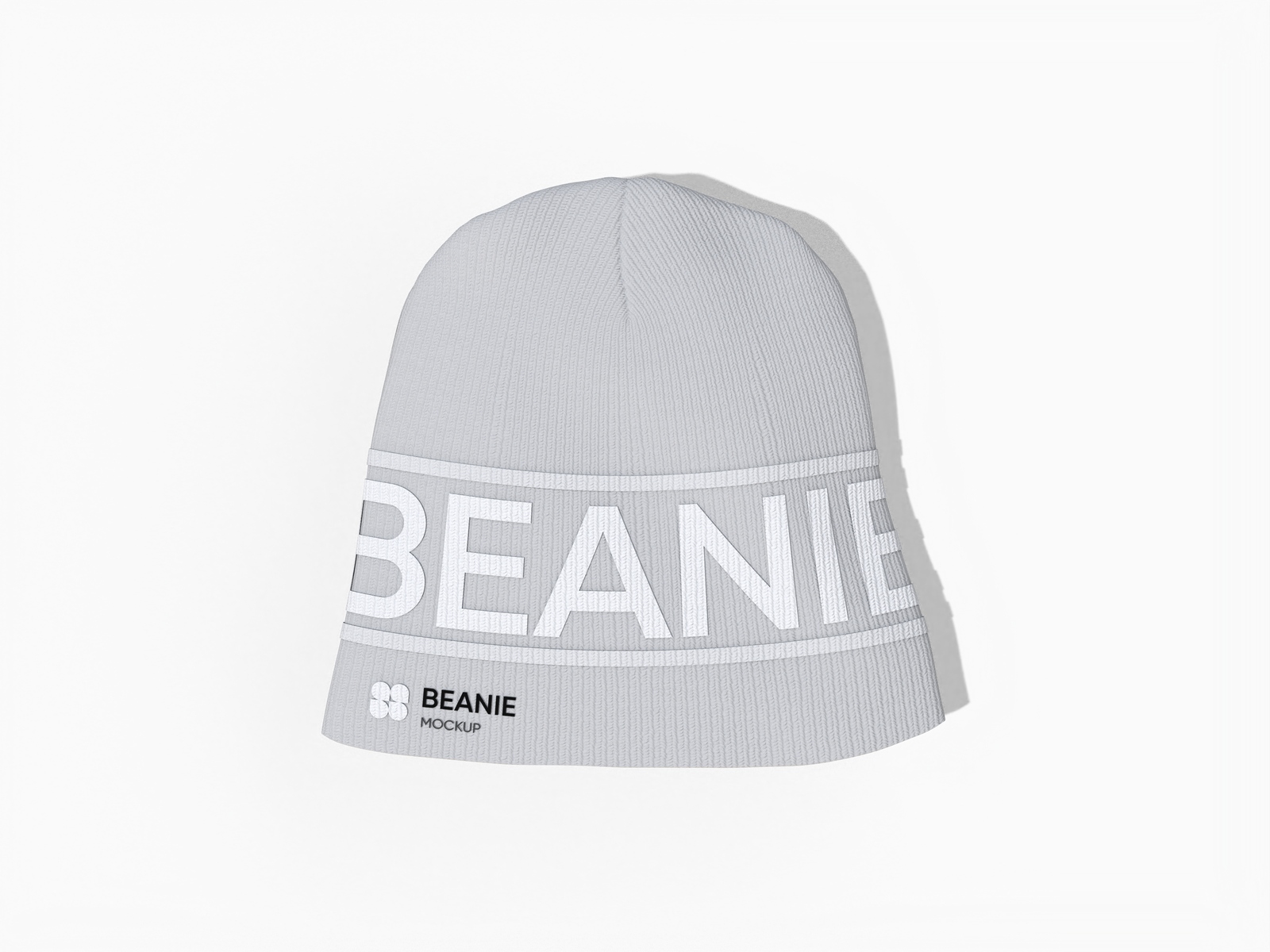Folded beanie — Knitted cotton
