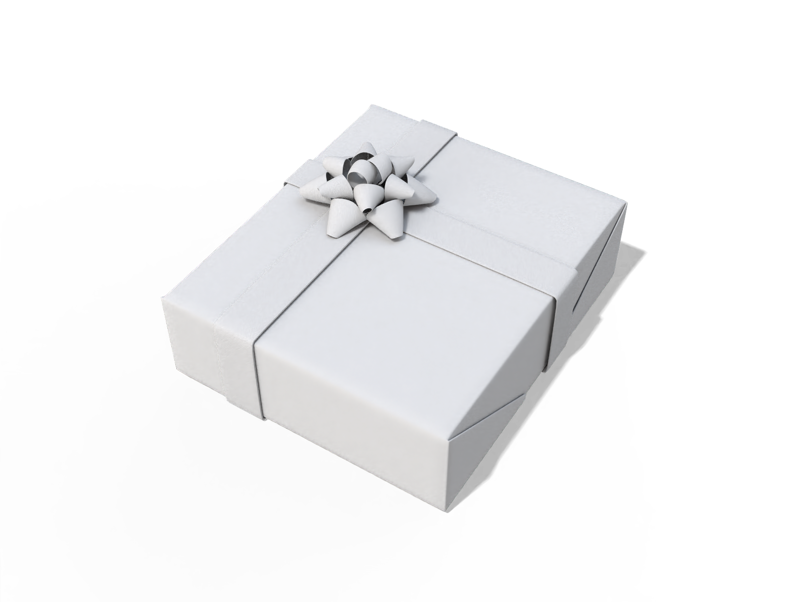 Christmas gift box — White paperboard