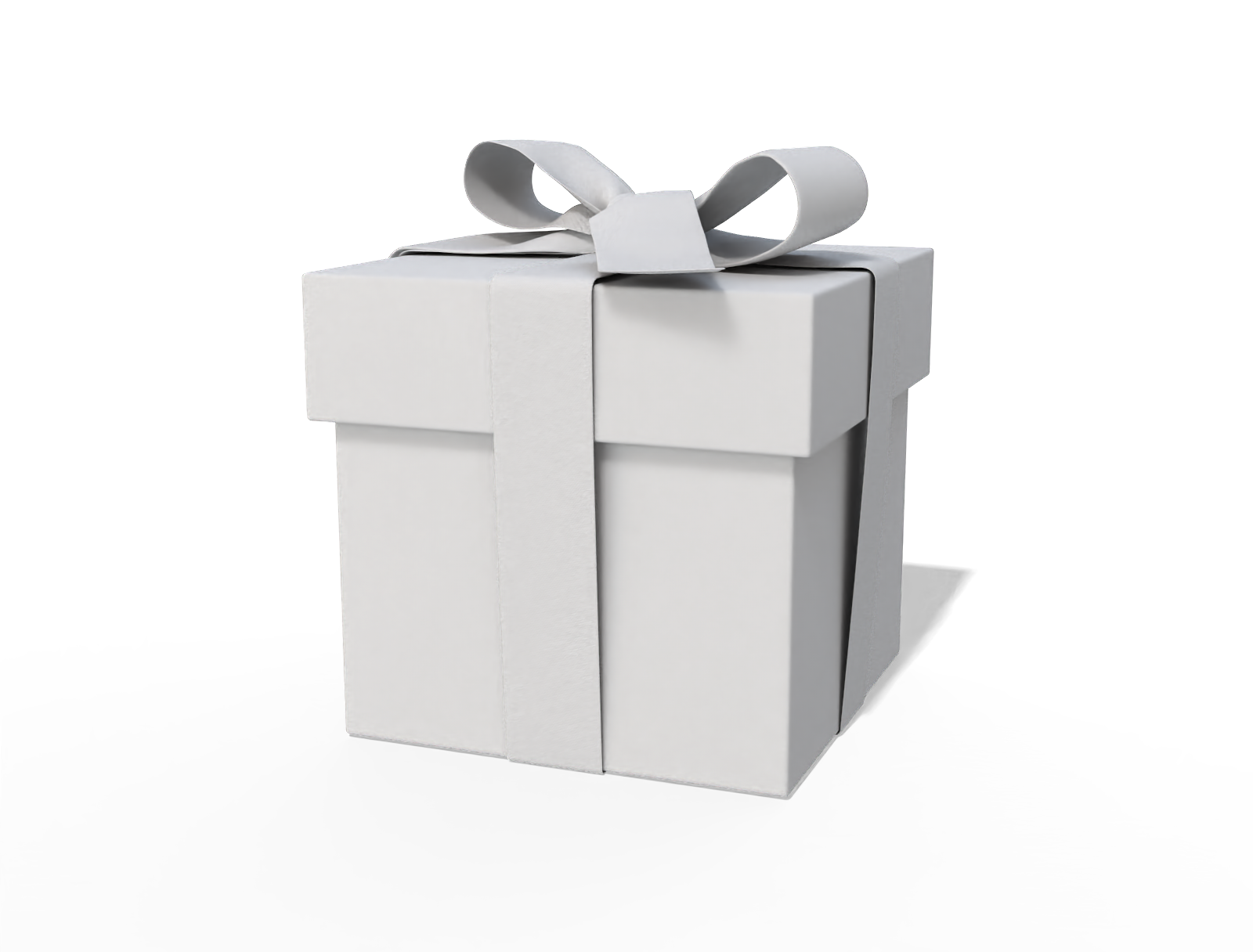 Surprise gift box — White paperboard