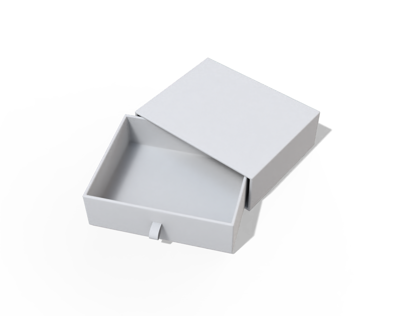 Slide gift box — White paperboard