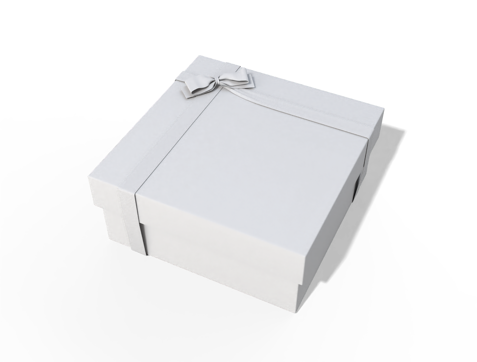Gift box with lid — White paperboard