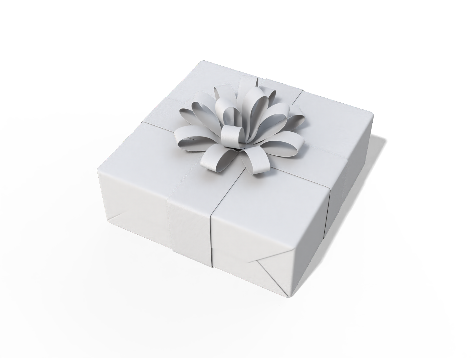 Surprise gift box — White paperboard