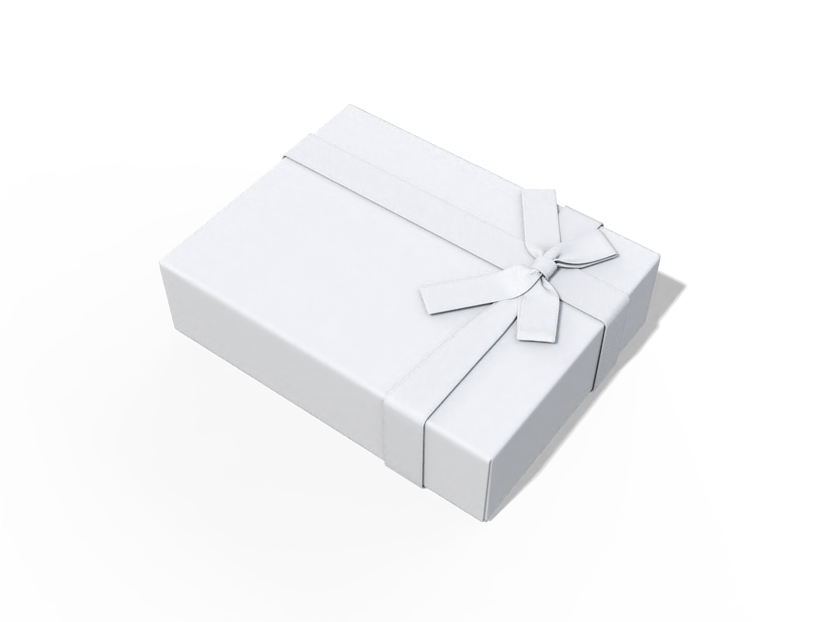 Christmas gift box — White paperboard