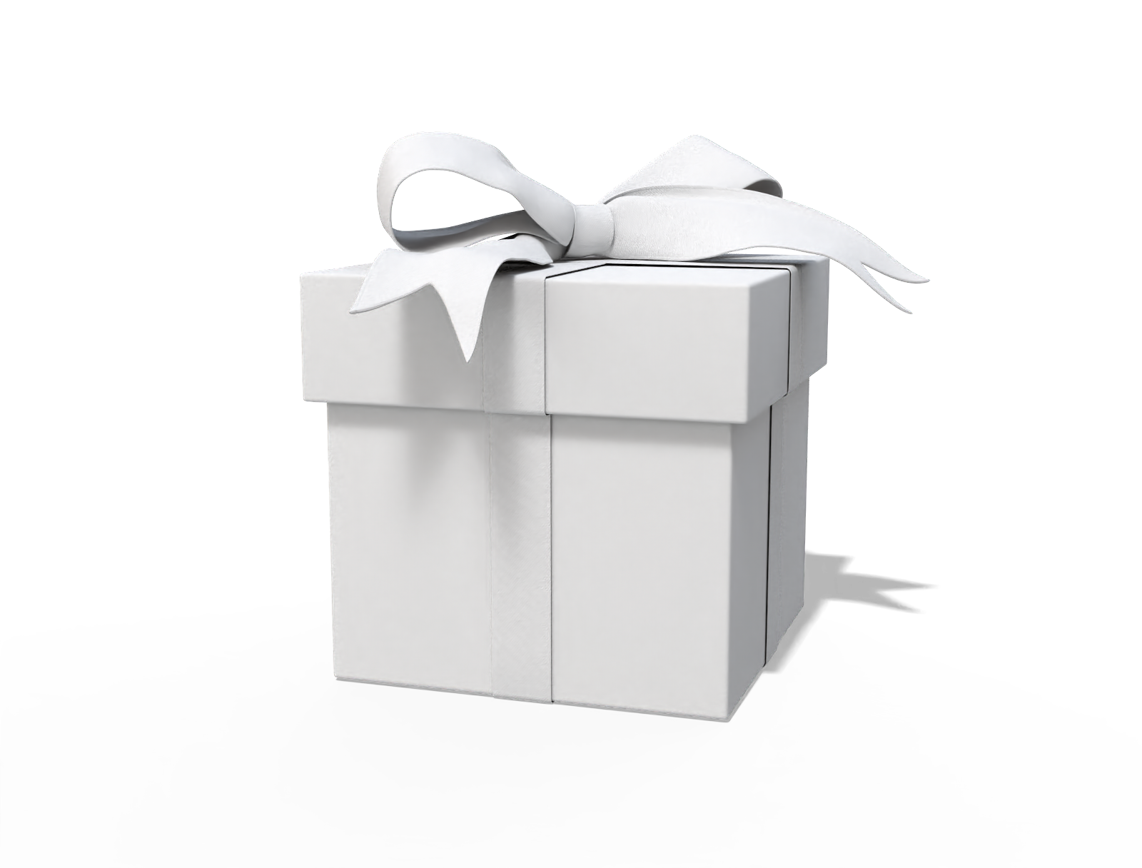 Surprise gift box — White paperboard