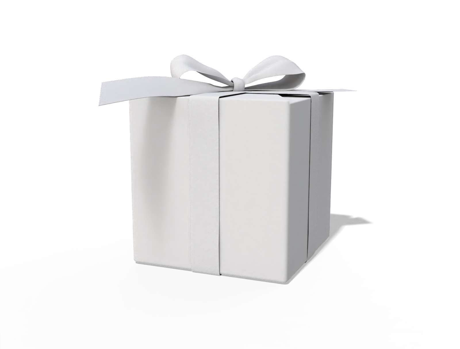 Christmas gift box — White paperboard