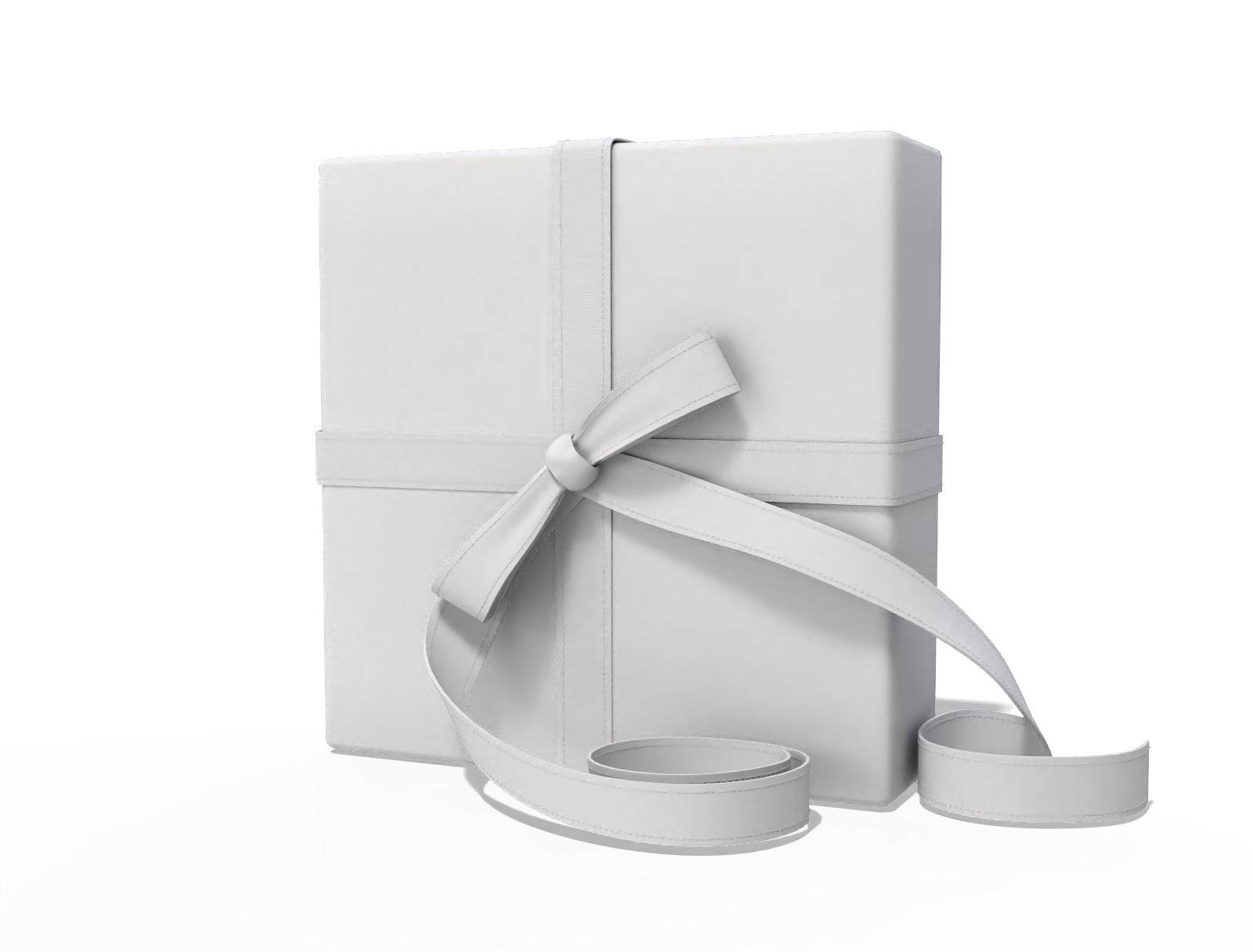 Christmas gift box — White paperboard