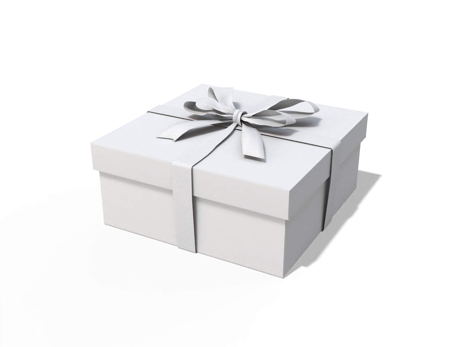 Christmas gift box — White paperboard