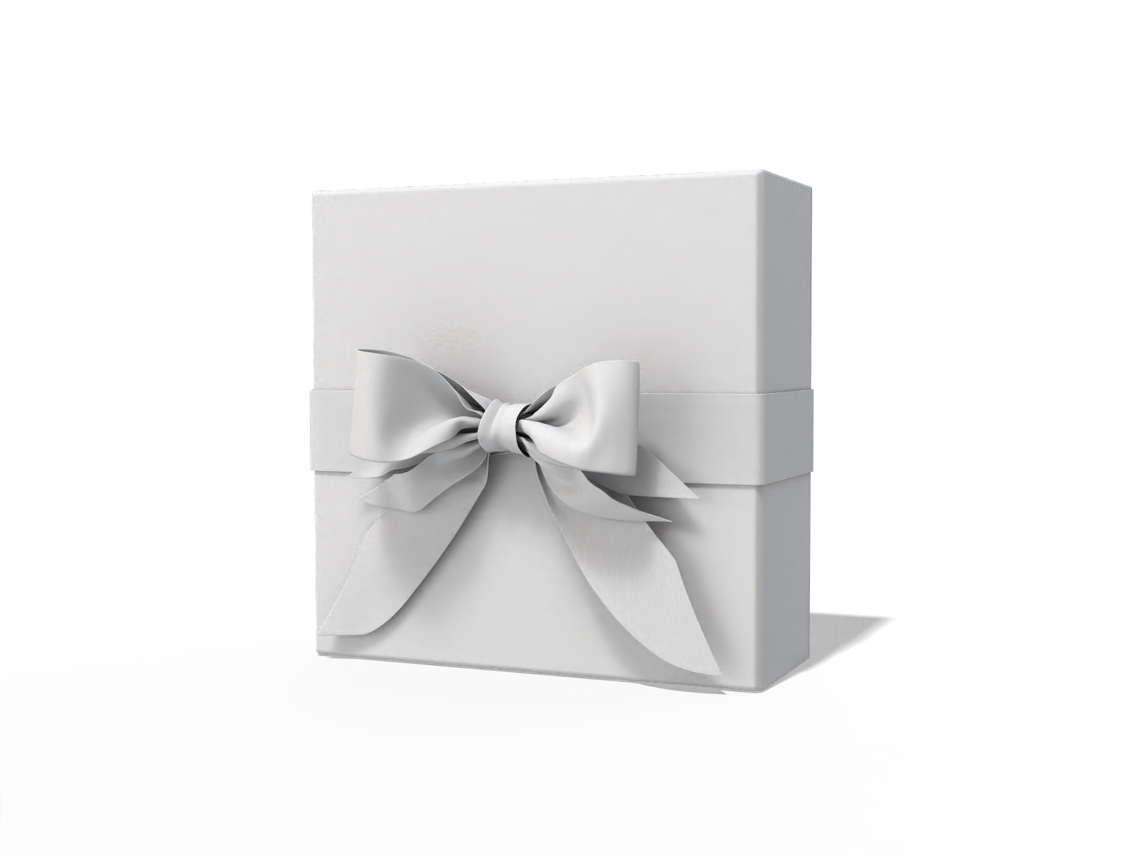 Birthday gift box — White paperboard