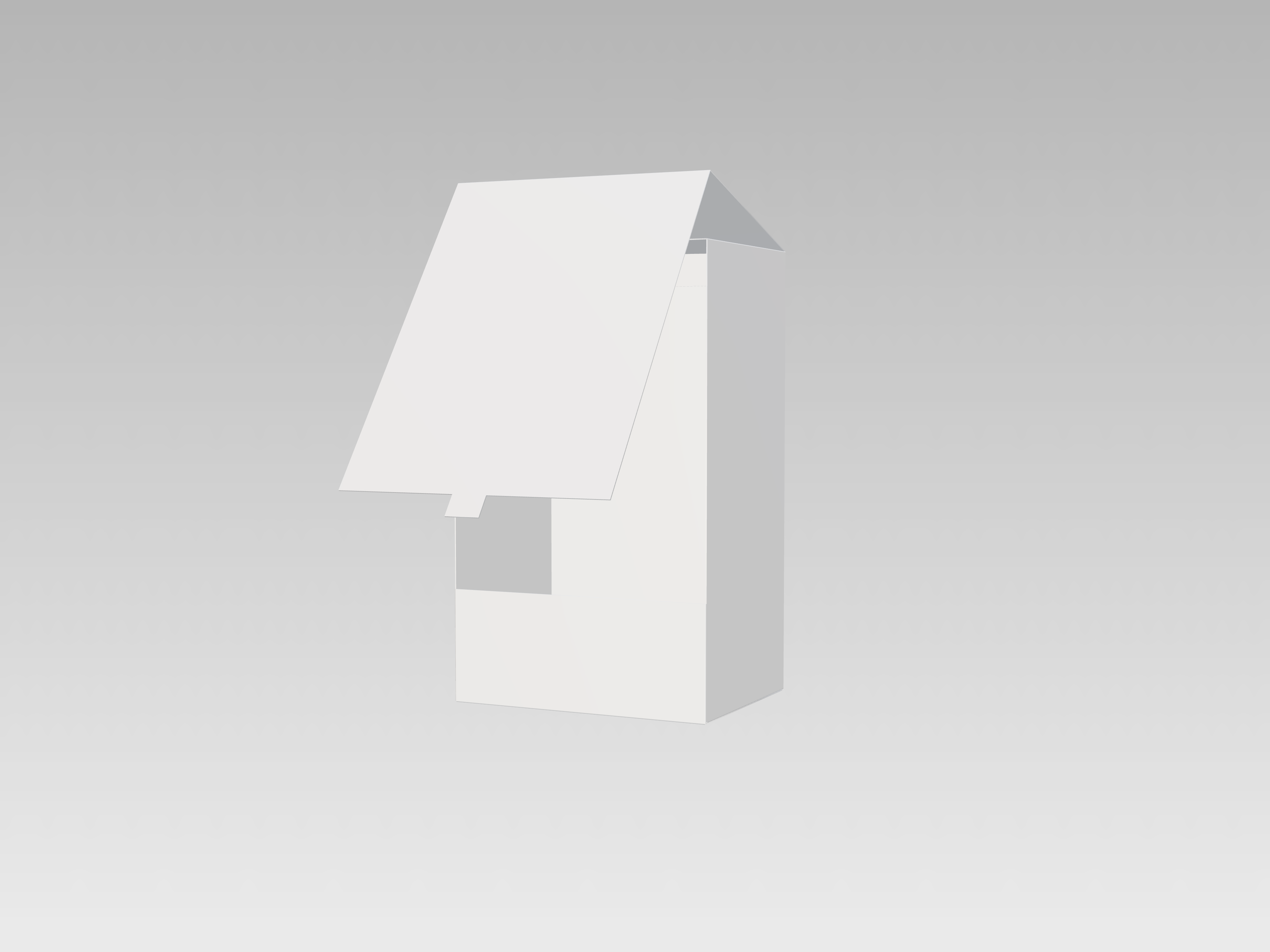 Tuck end box with cover — White paperboard