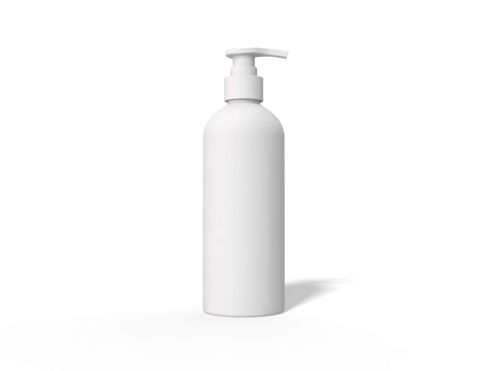 500 ml plastic pump bottle — Clear glossy plastic