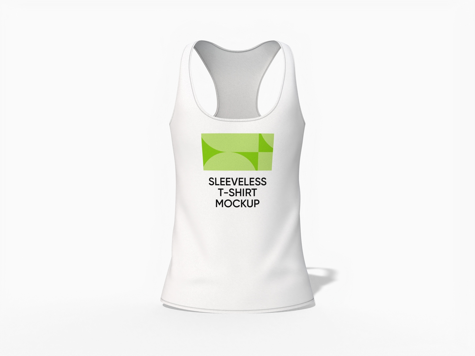Sleeveless t-shirt — Cotton base fabric