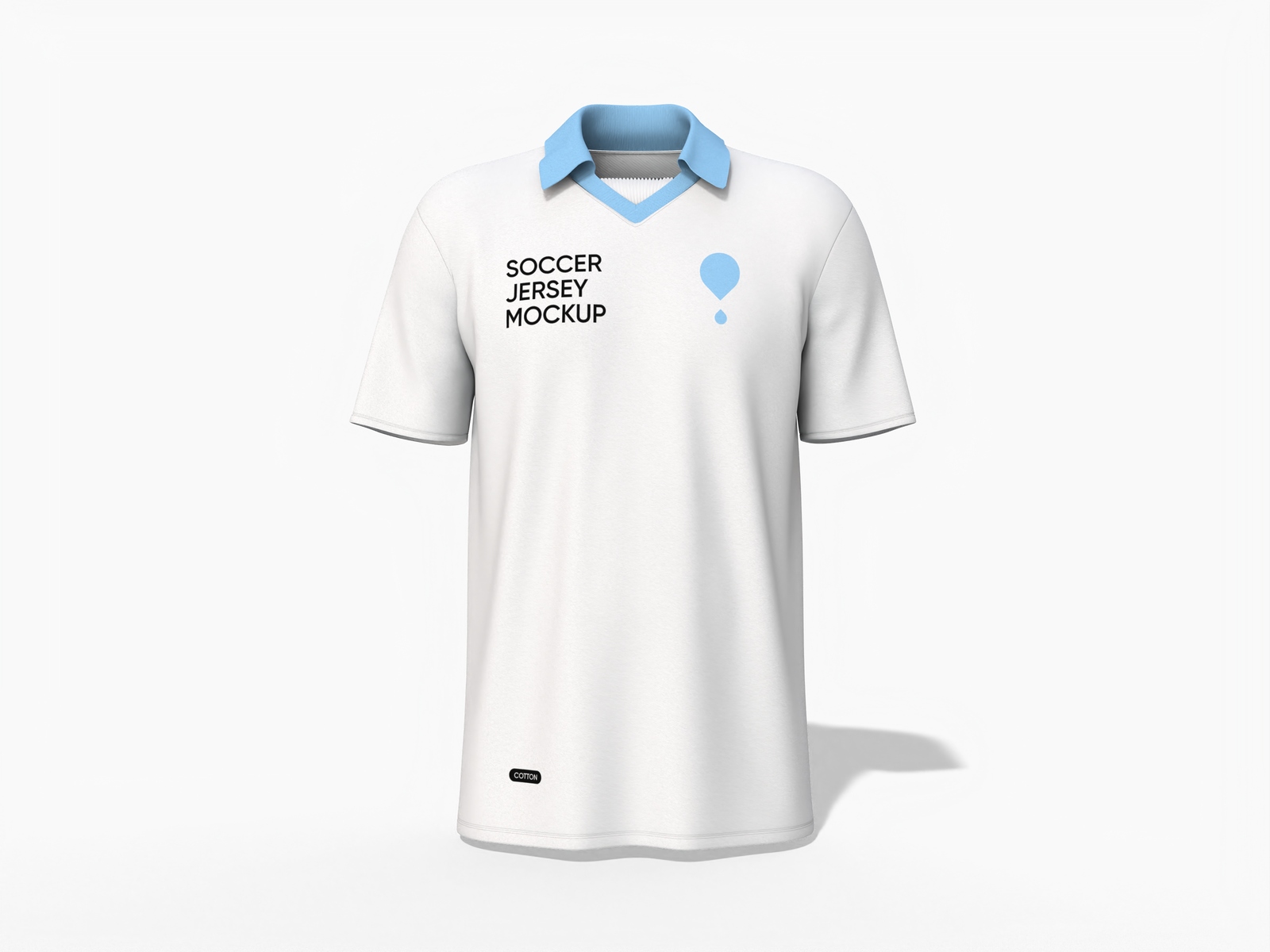 Soccer jersey polo shirt — Cotton base fabric
