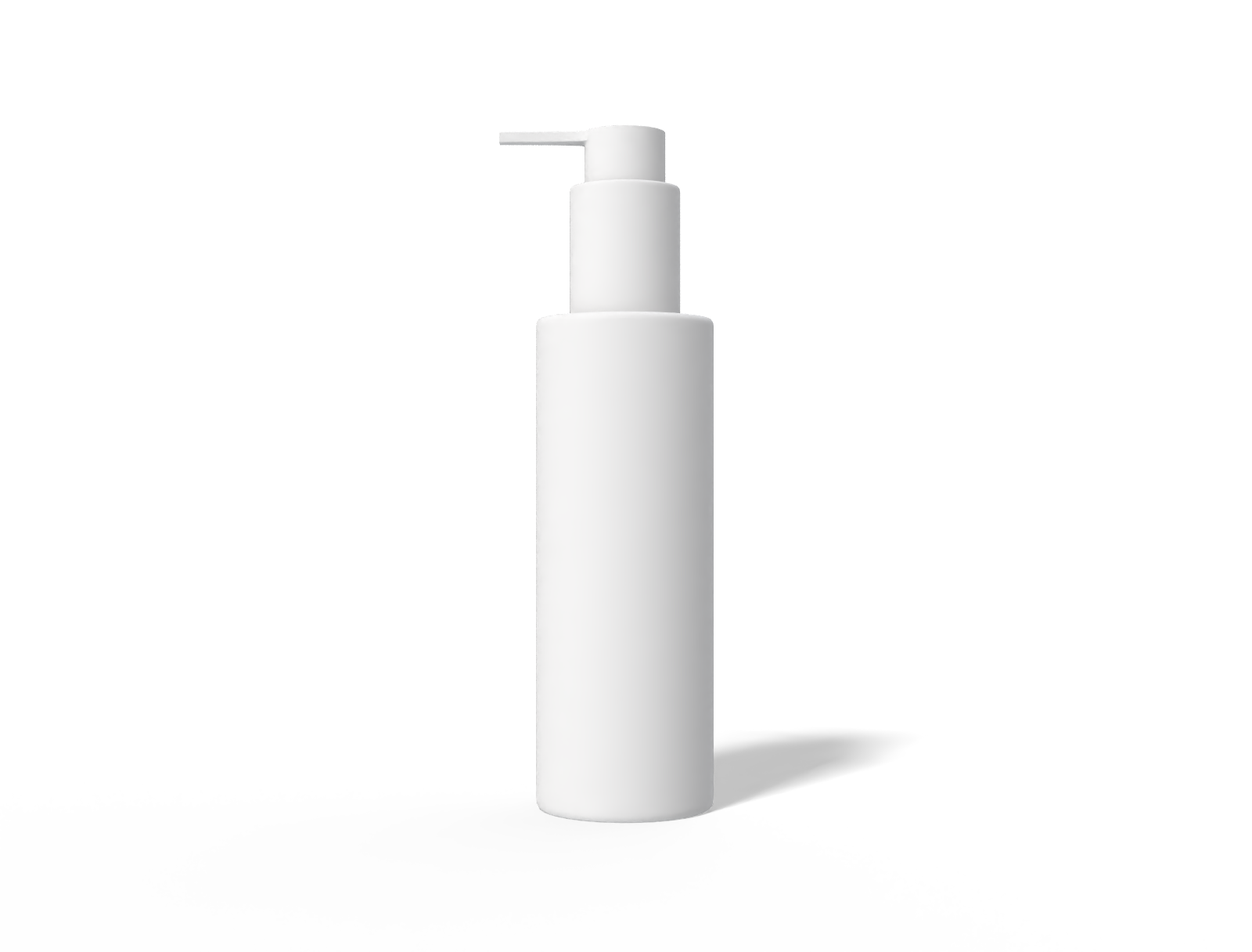 Pump hair oil bottle — Clear glossy plastic