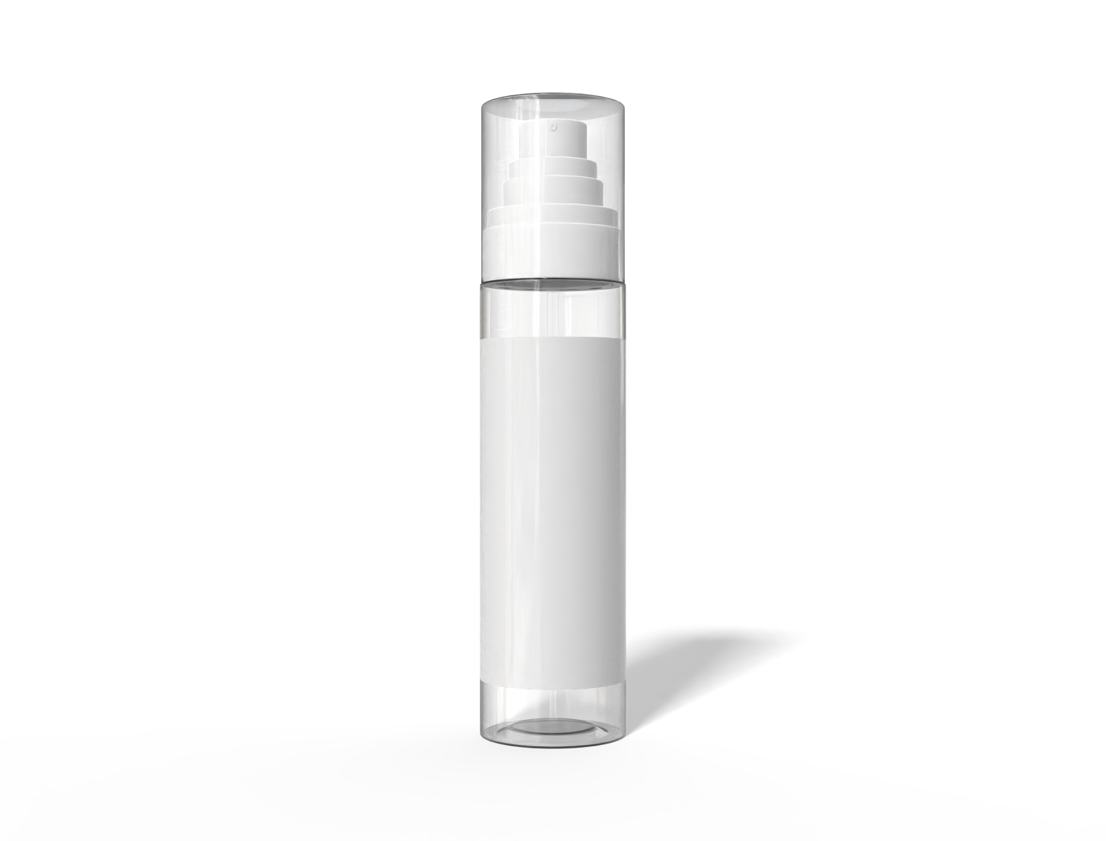 120 ml spray bottle — Clear glossy plastic