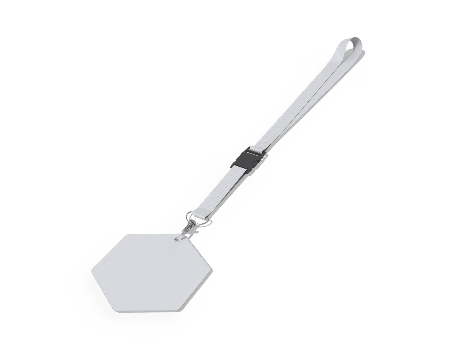 Lanyard with hexagonal plastic card — Ntlon