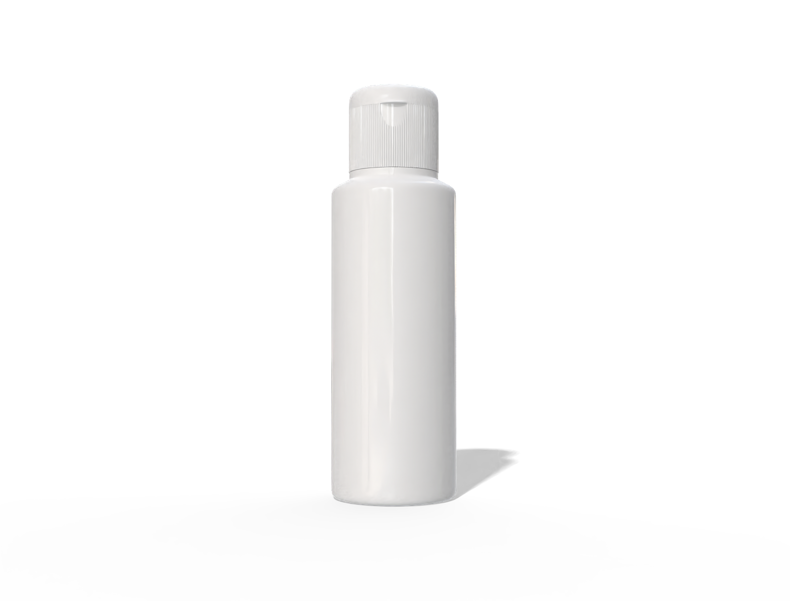 80 ml plastic bottle — Glossy plastic