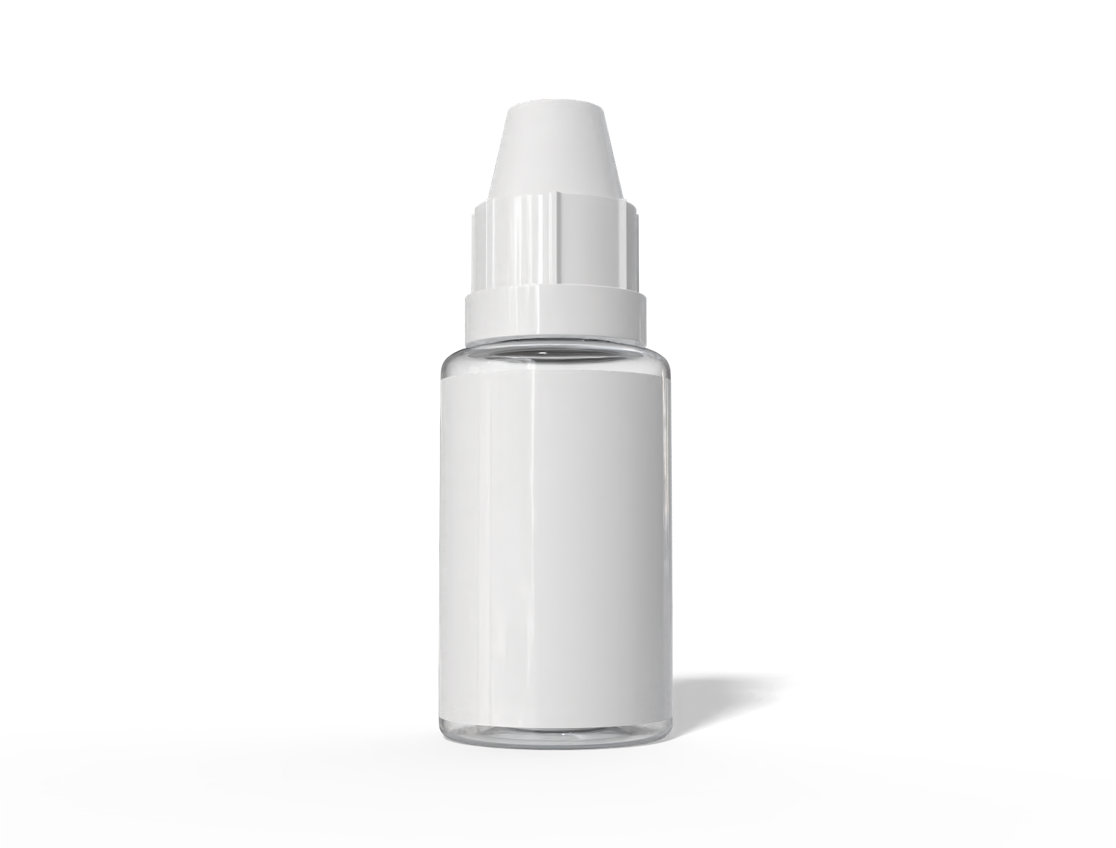 5 ml dropper bottle — Clear glossy plastic