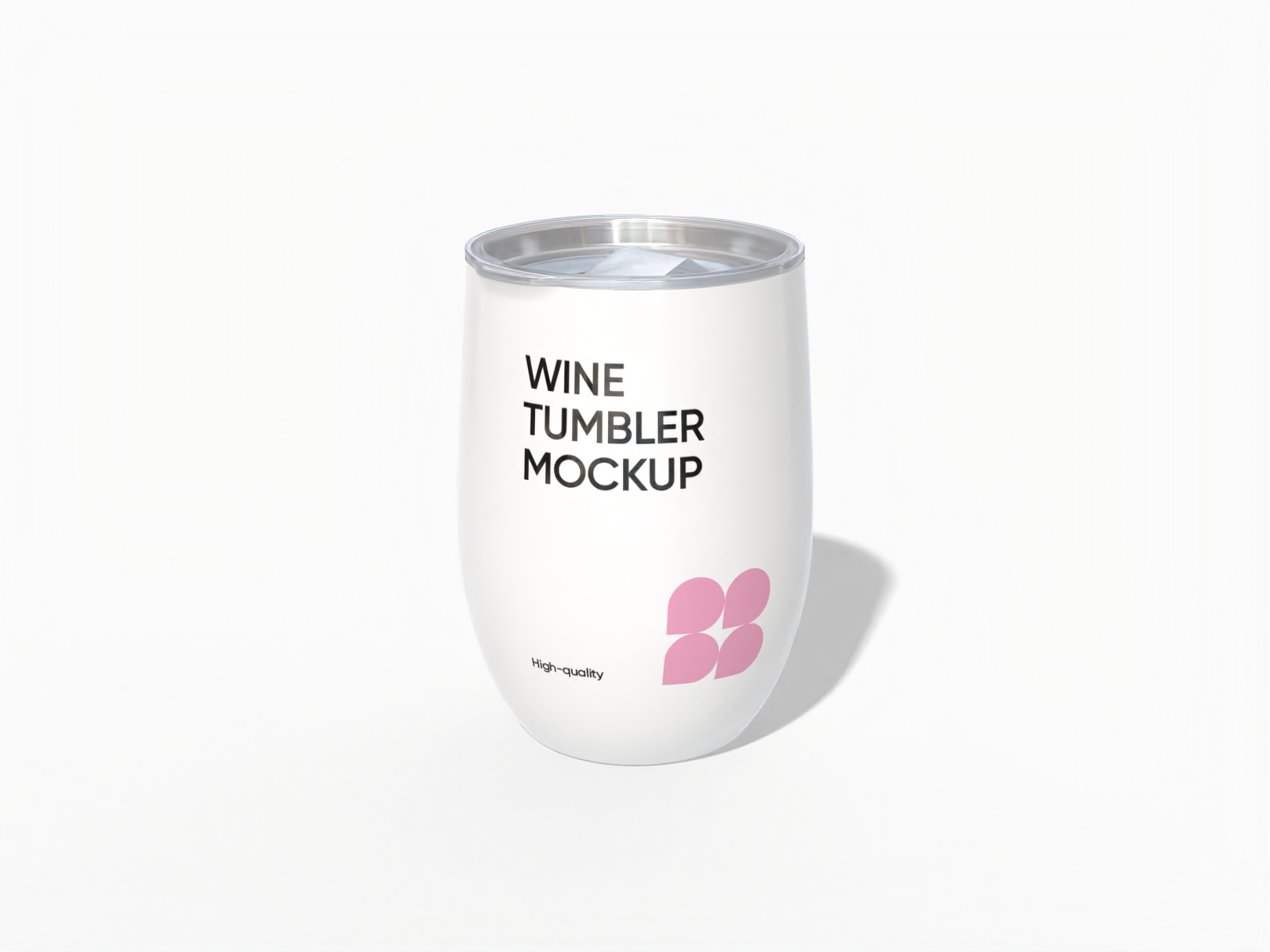 12 Oz wine tumbler — Matte metal