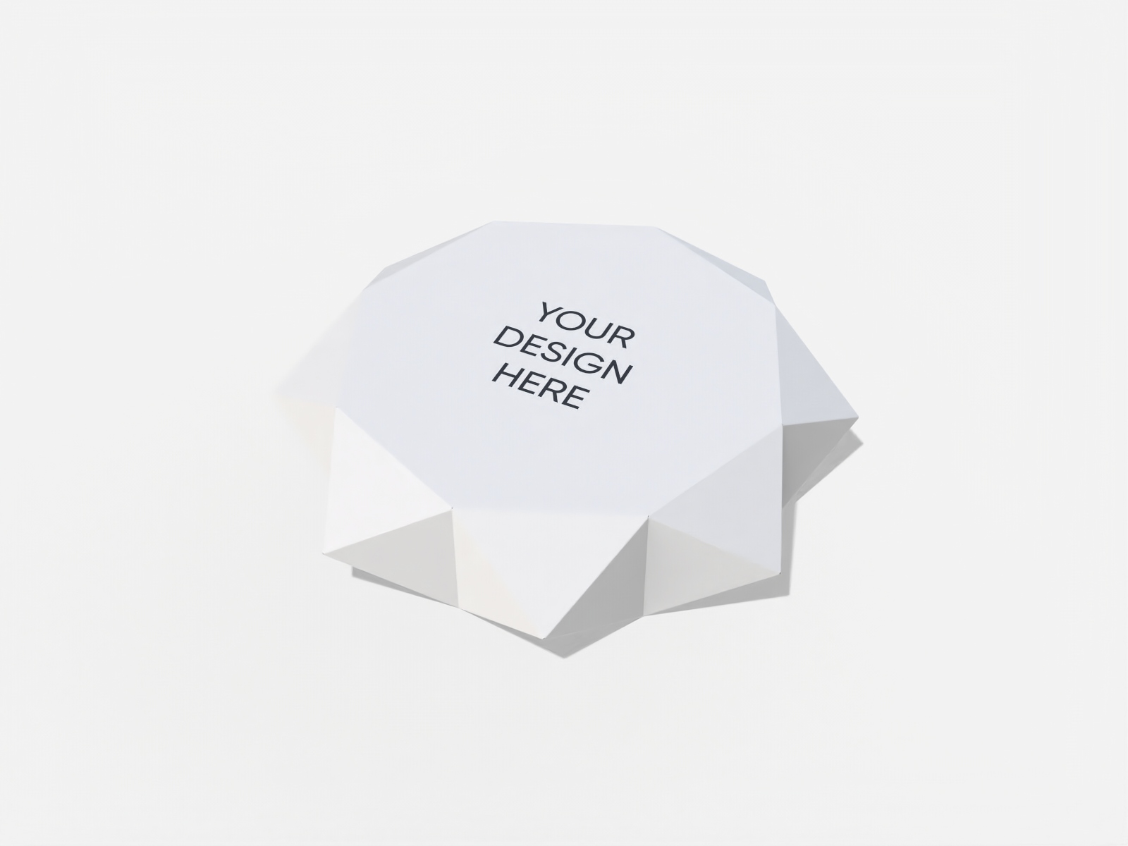 DIY 3D Star box template — 250 gsm white paperboard(0.35mm)