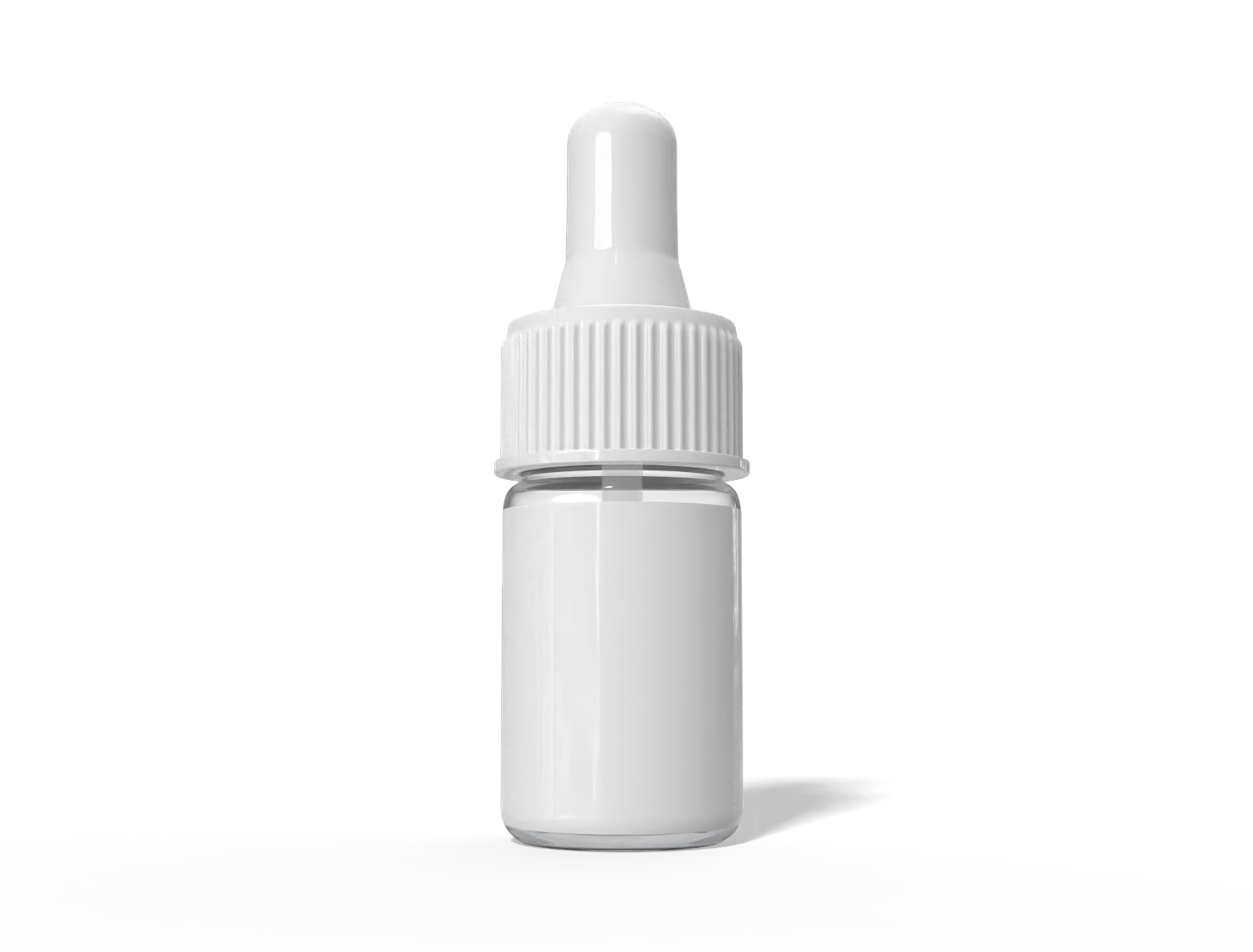 3 ml small amber dropper bottle — Glossy glass