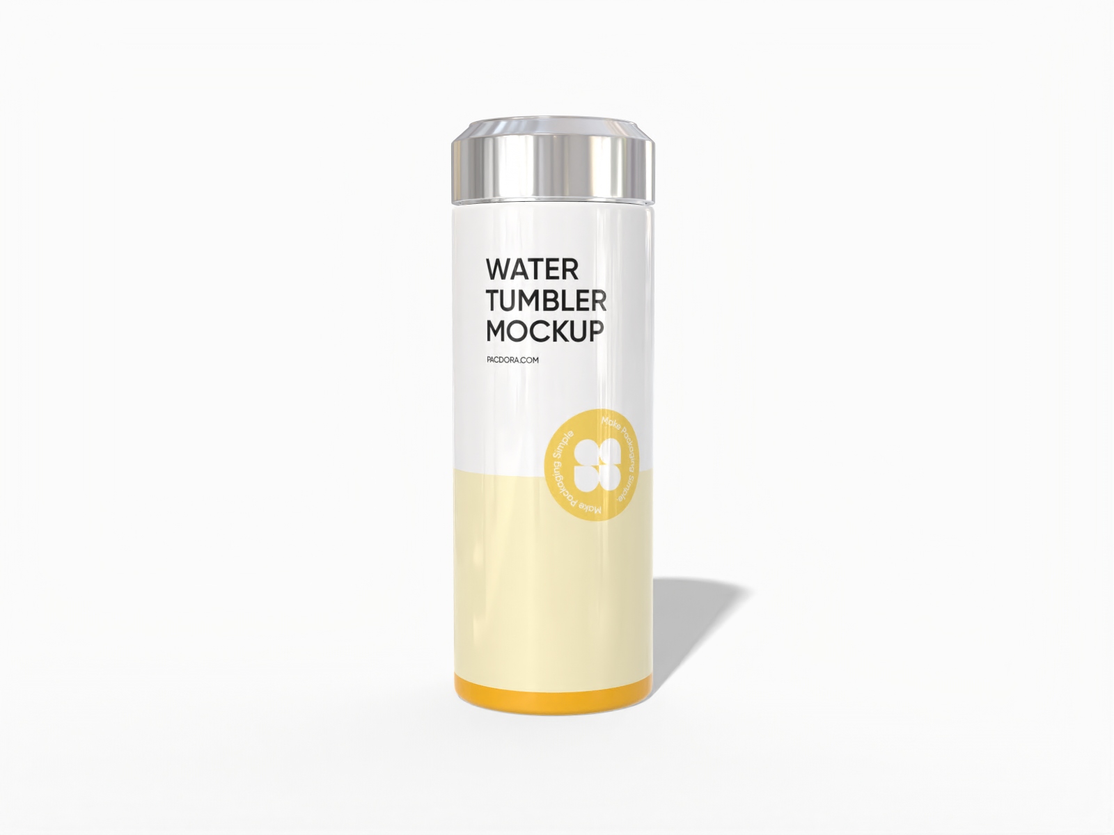 Screw cap tumbler — Glossy metal
