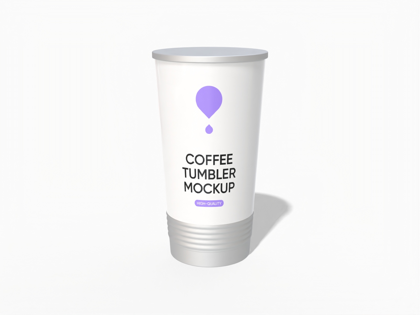 Skinny coffee tumbler — Matte metal