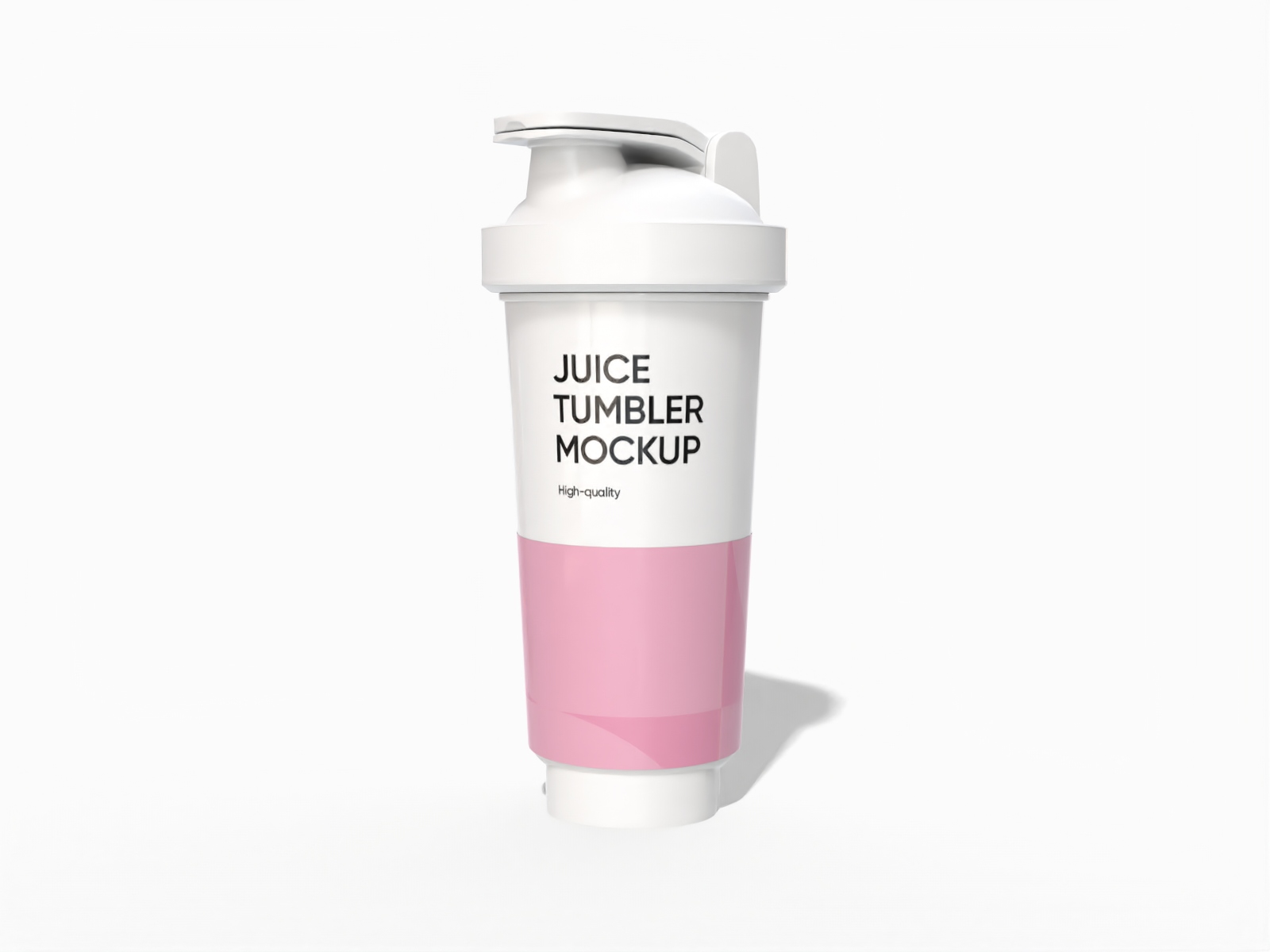 Flip cap tumbler — Glossy plastic