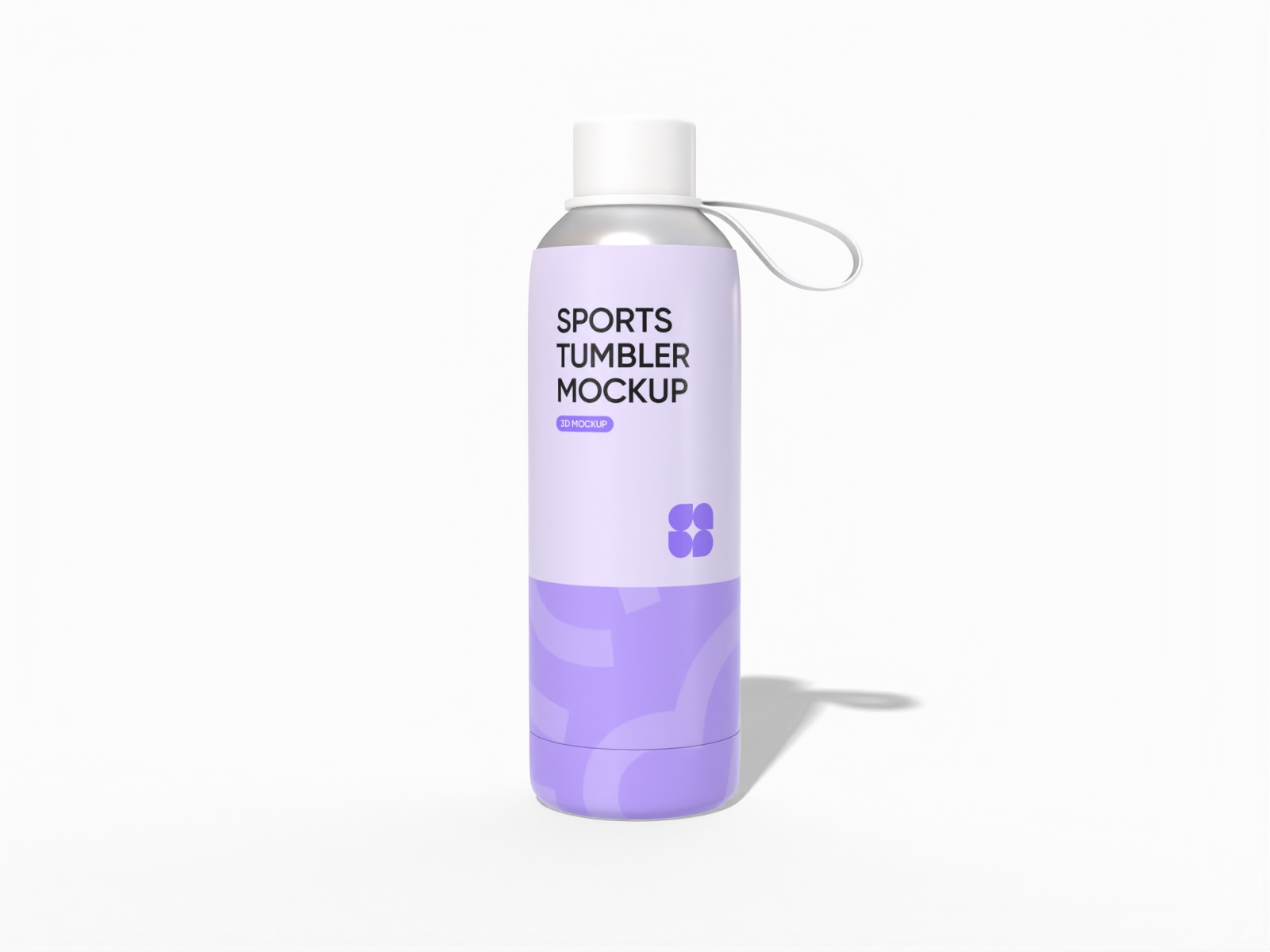 Tumbler with handle screw cap — Matte metal