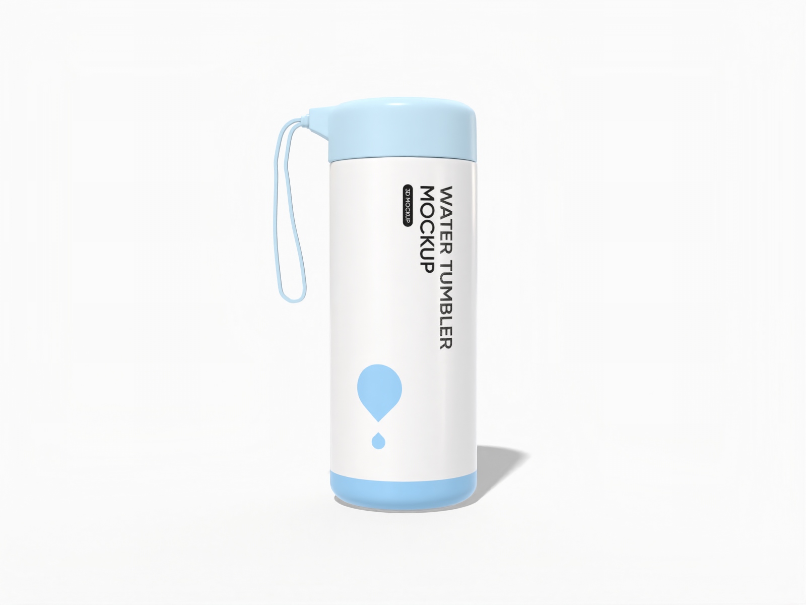 Tumbler with handle cap — Matte metal