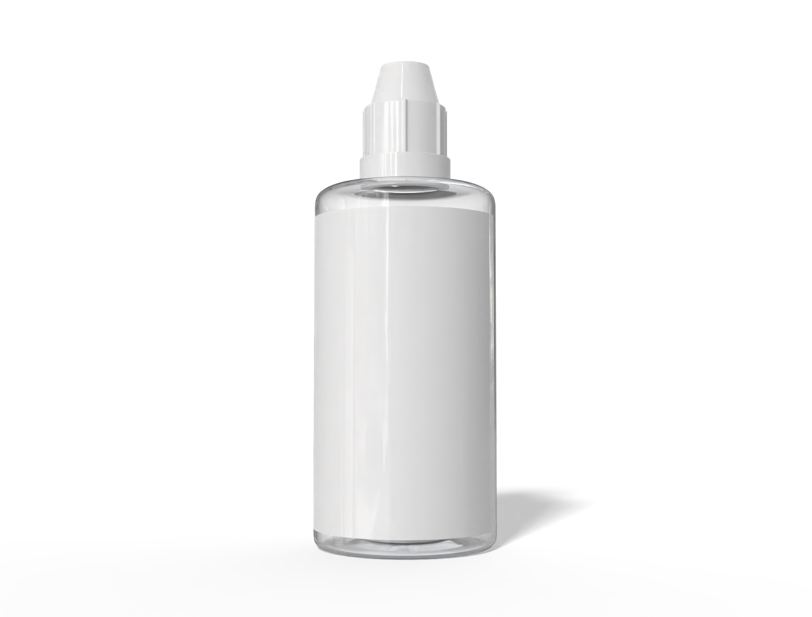 50 ml dropper bottle — Clear glossy plastic