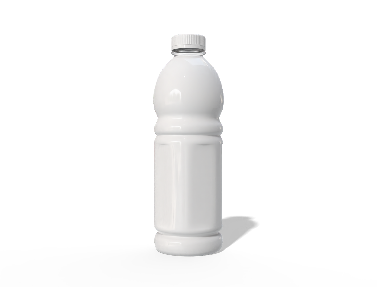 Plastic juice bottle — Clear glossy plastic