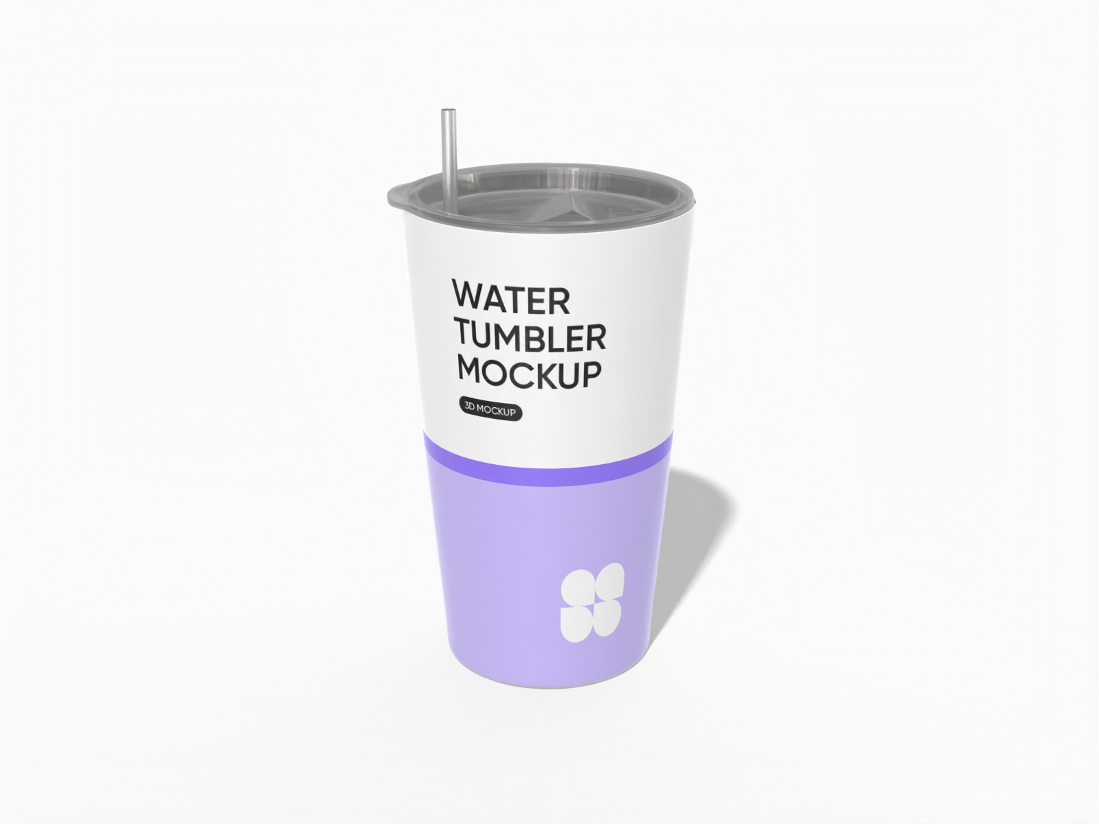 20oz tumbler with clear cap — Matte metal