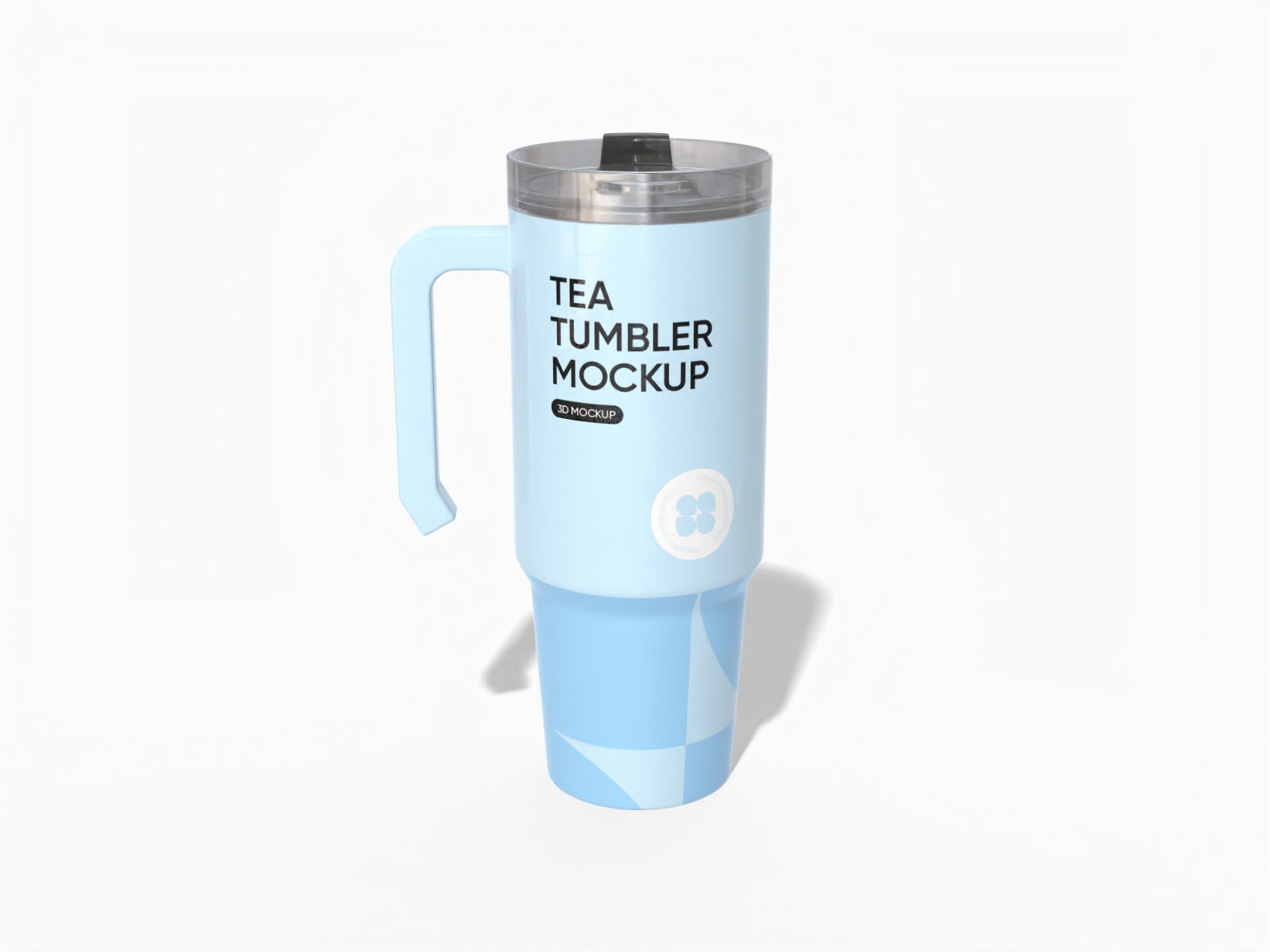 40oz ringneck tumbler with clear cap — Matte metal