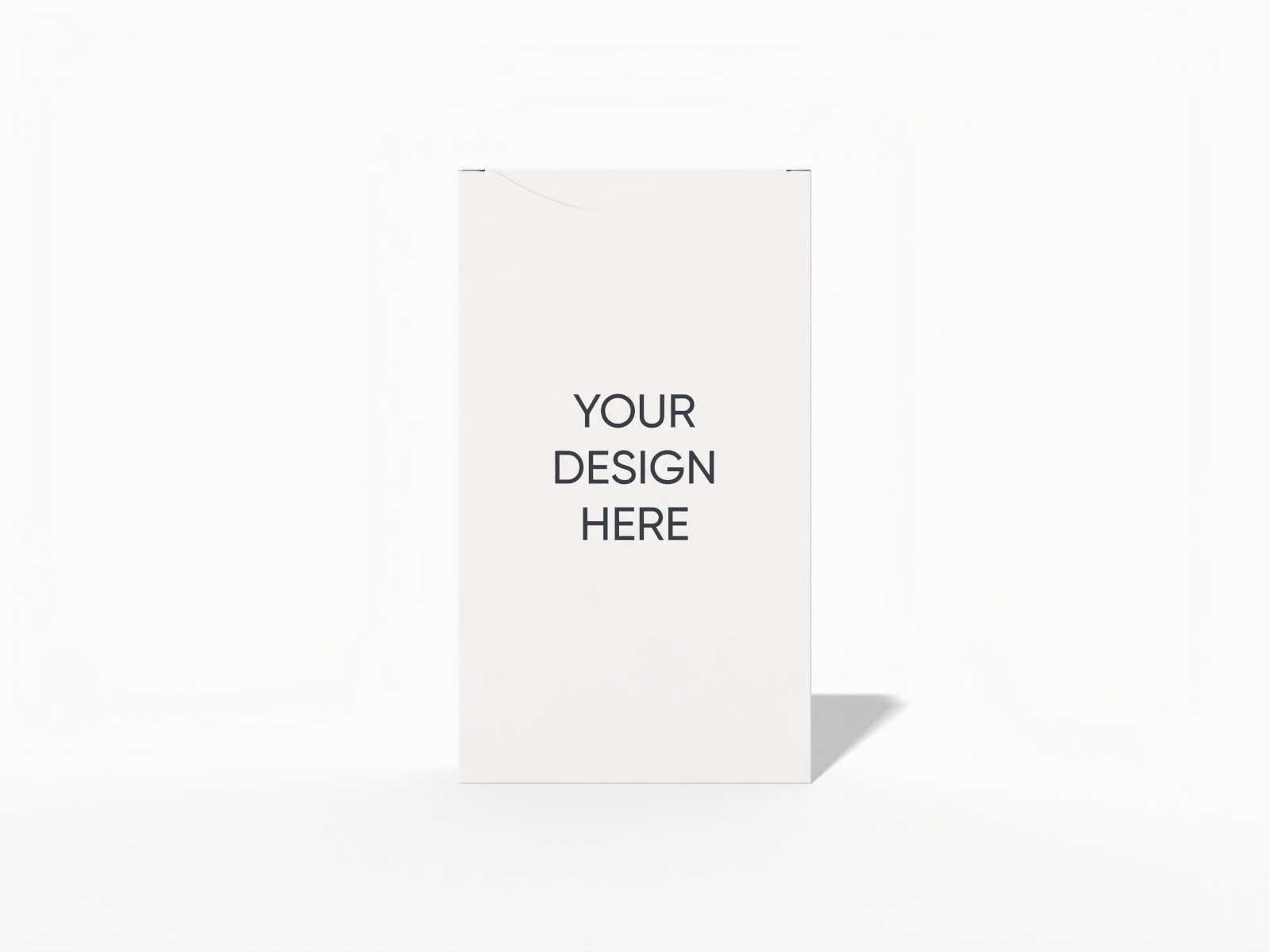 Reverse tuck end box — White paperboard