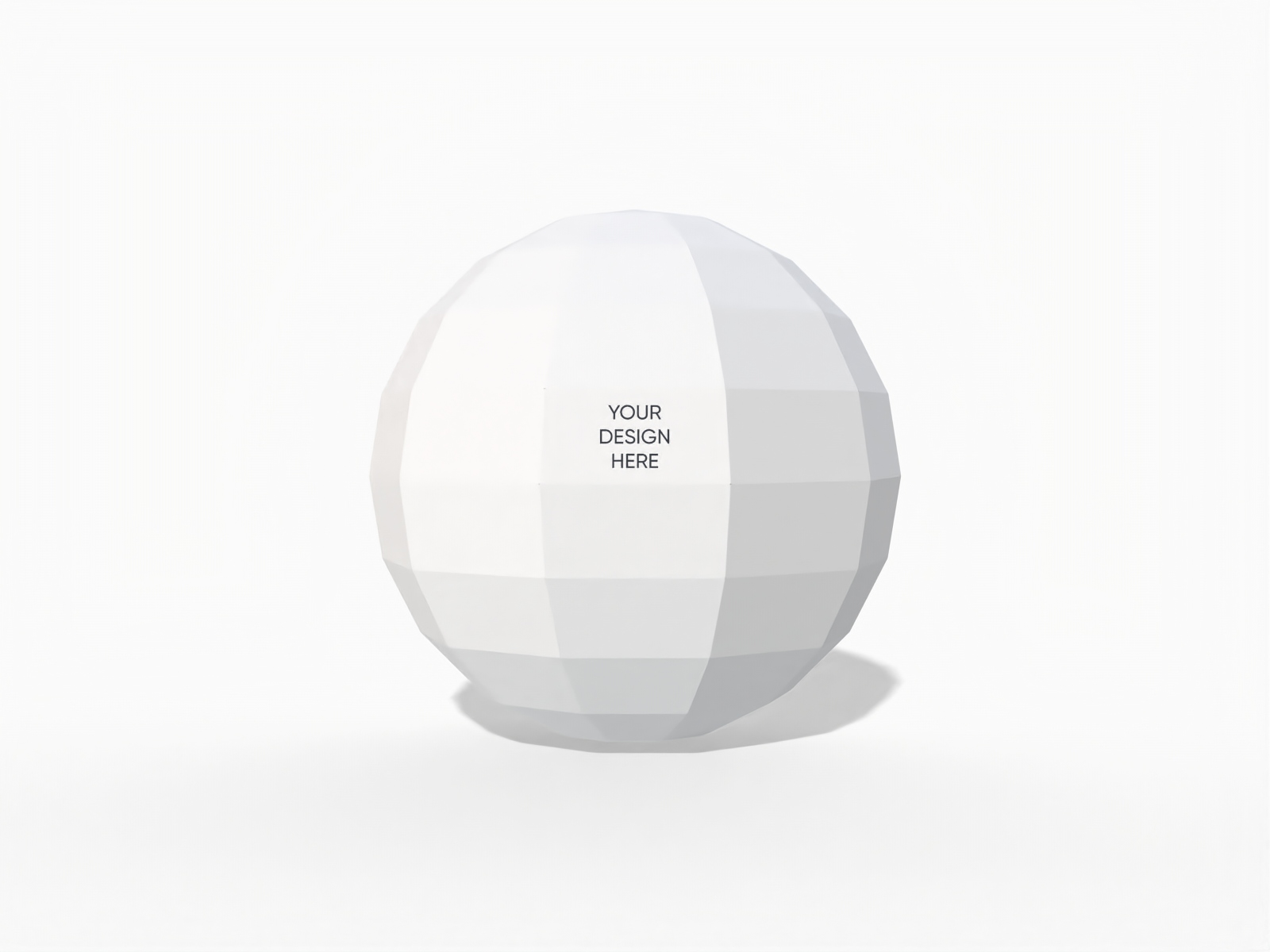 Sphere shaped die cut template — 250 gsm white paperboard(0.35mm)