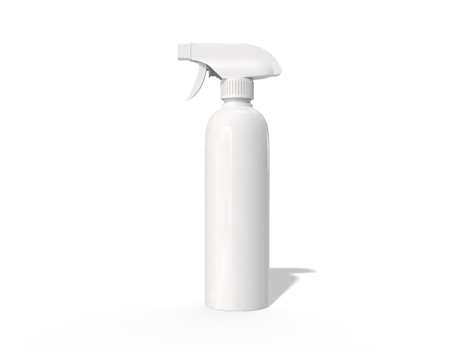 White spray pesticide bottle — Glossy plastic