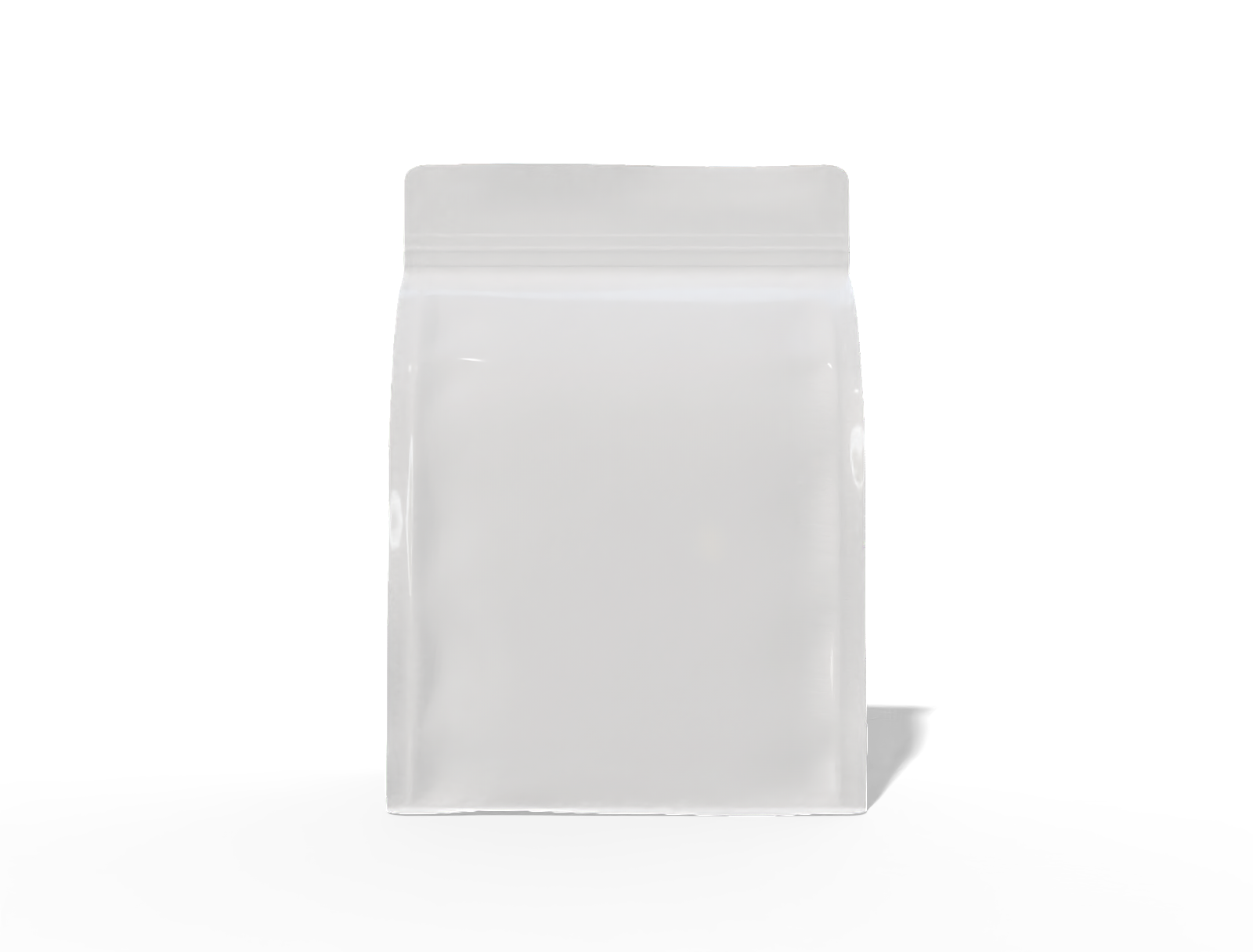 Coffee plastic pouch — Glossy plastic